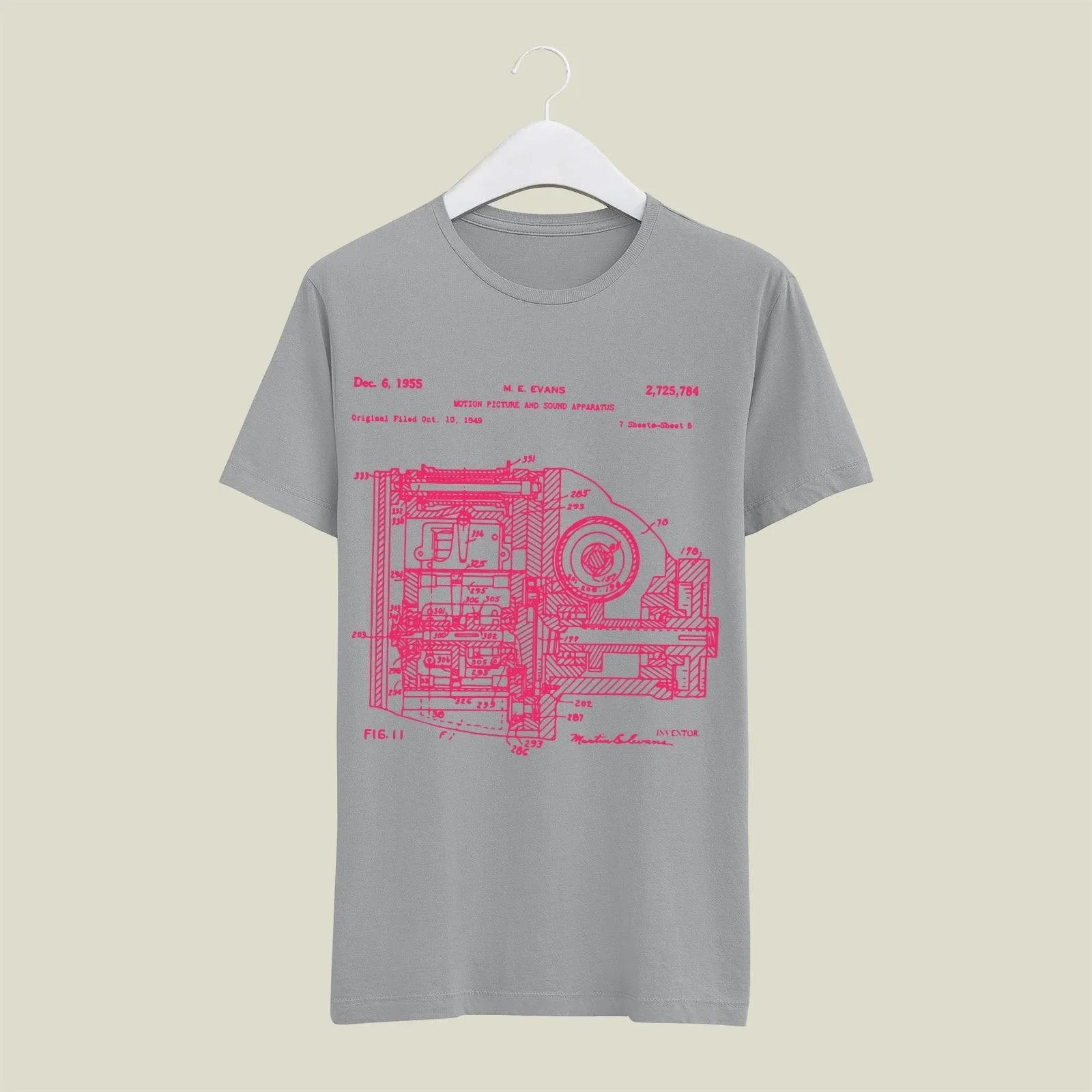 Camera Patent T-Shirt T-CMP17 Desichalchitra