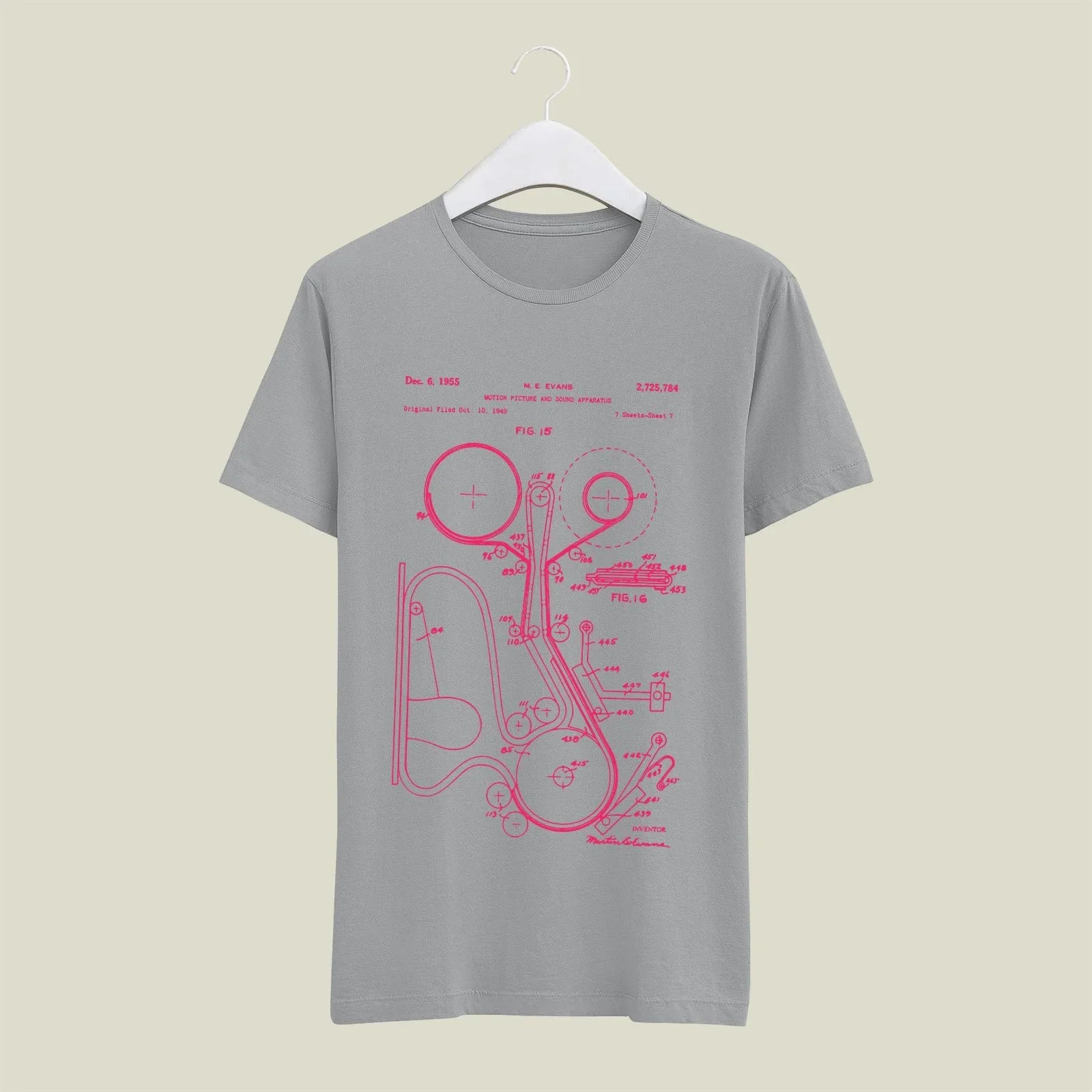 Camera Patent T-Shirt T-CMP20 Desichalchitra