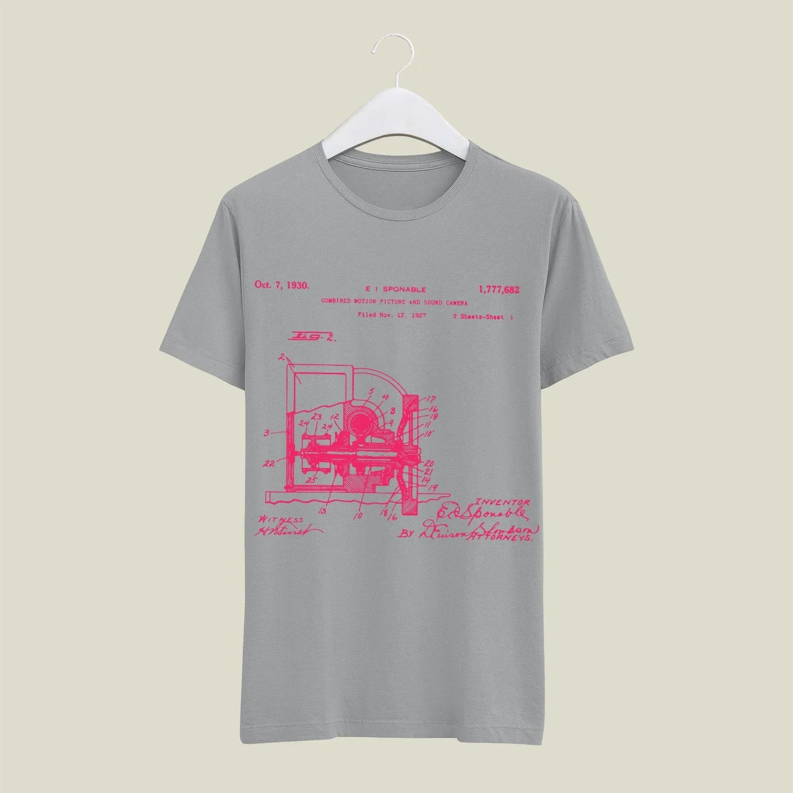 Camera Patent T-Shirt T-CMP26 Desichalchitra