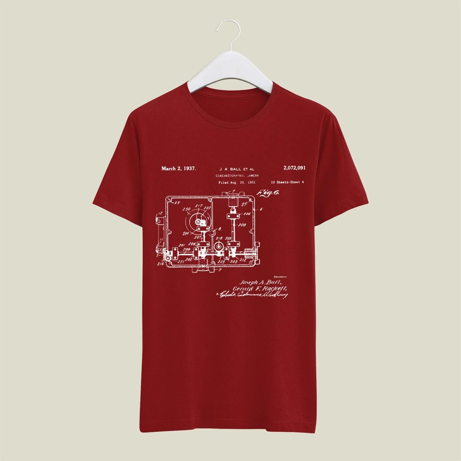 Camera Patent T-Shirt T-CMP63 Desichalchitra