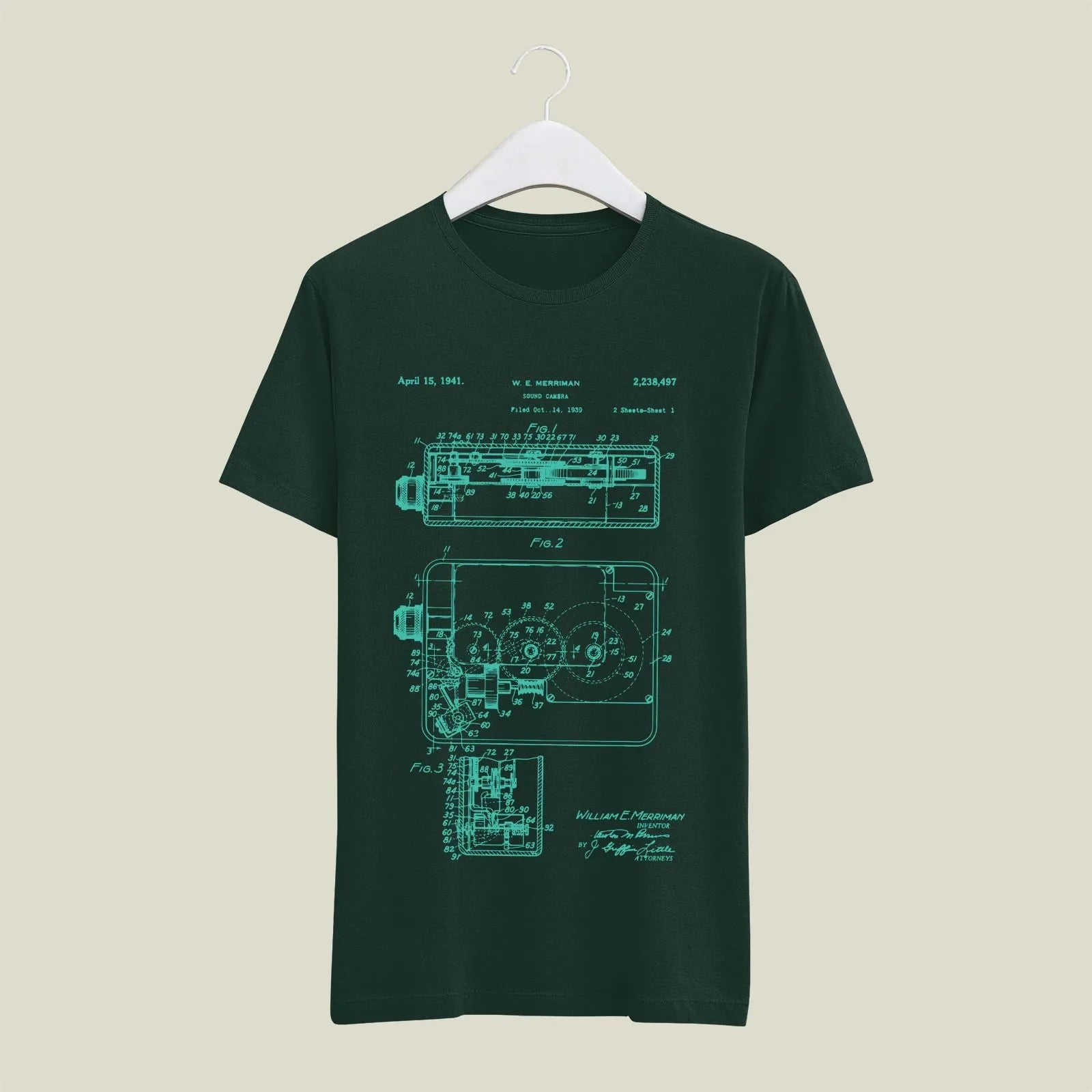 Camera Patent T-Shirt T-CMP19 Desichalchitra