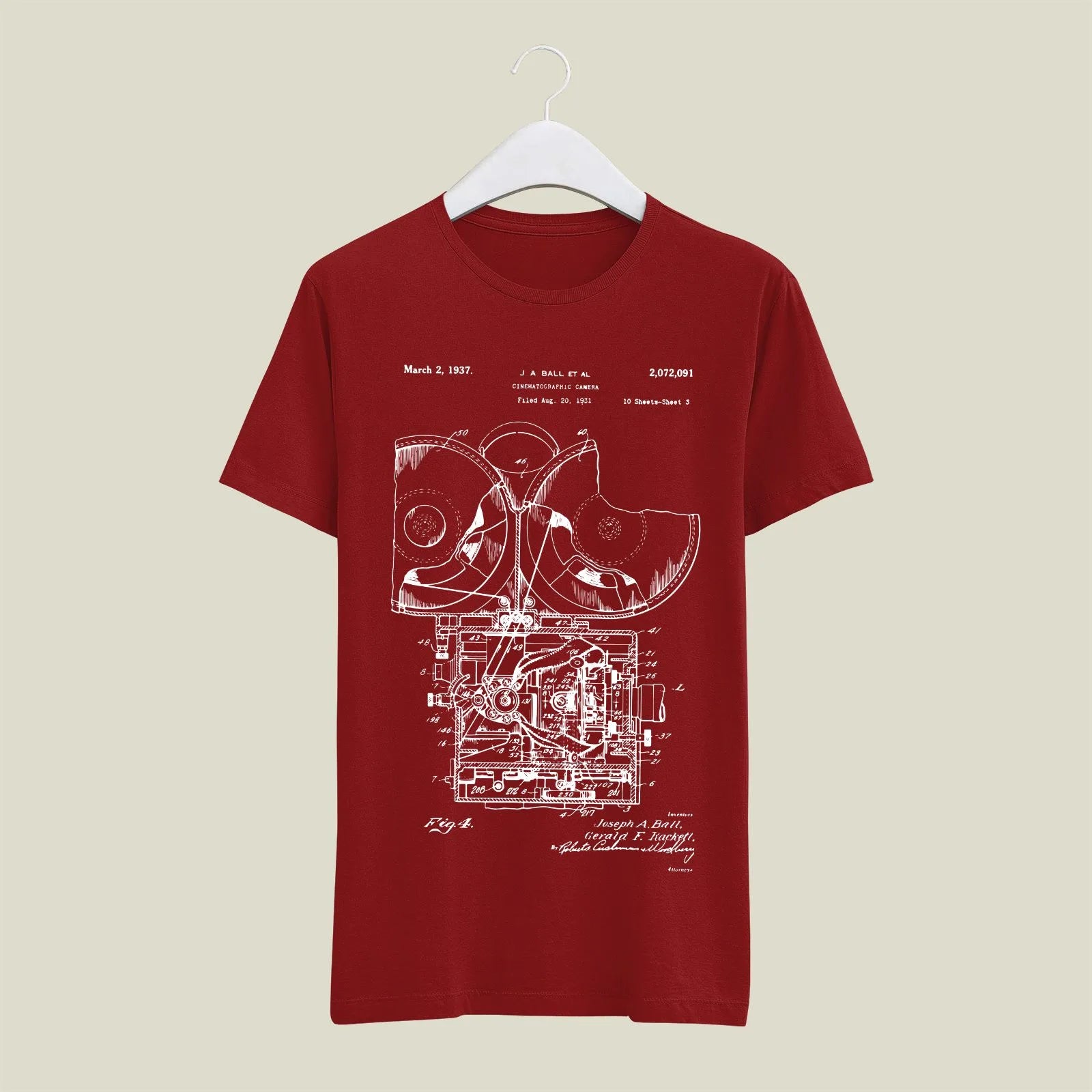 Camera Patent T-Shirt T-CMP66 Desichalchitra