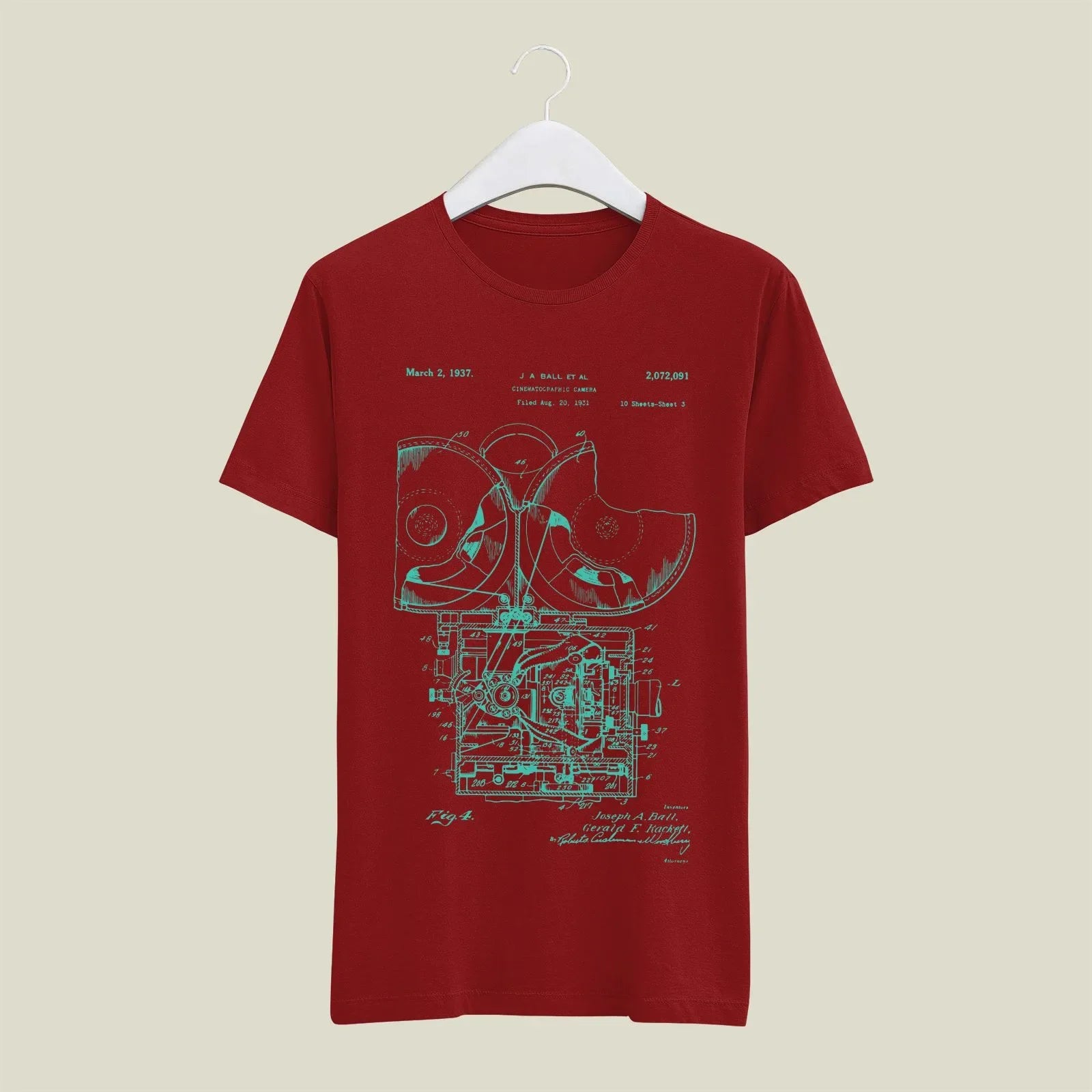 Camera Patent T-Shirt T-CMP80 Desichalchitra