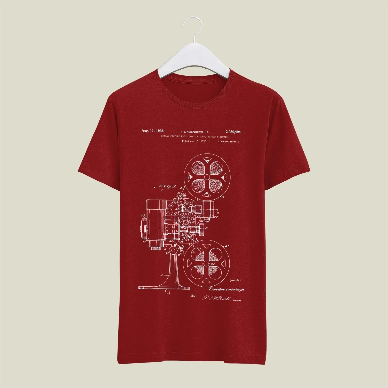 Camera Patent T-Shirt T-CMP70 Desichalchitra