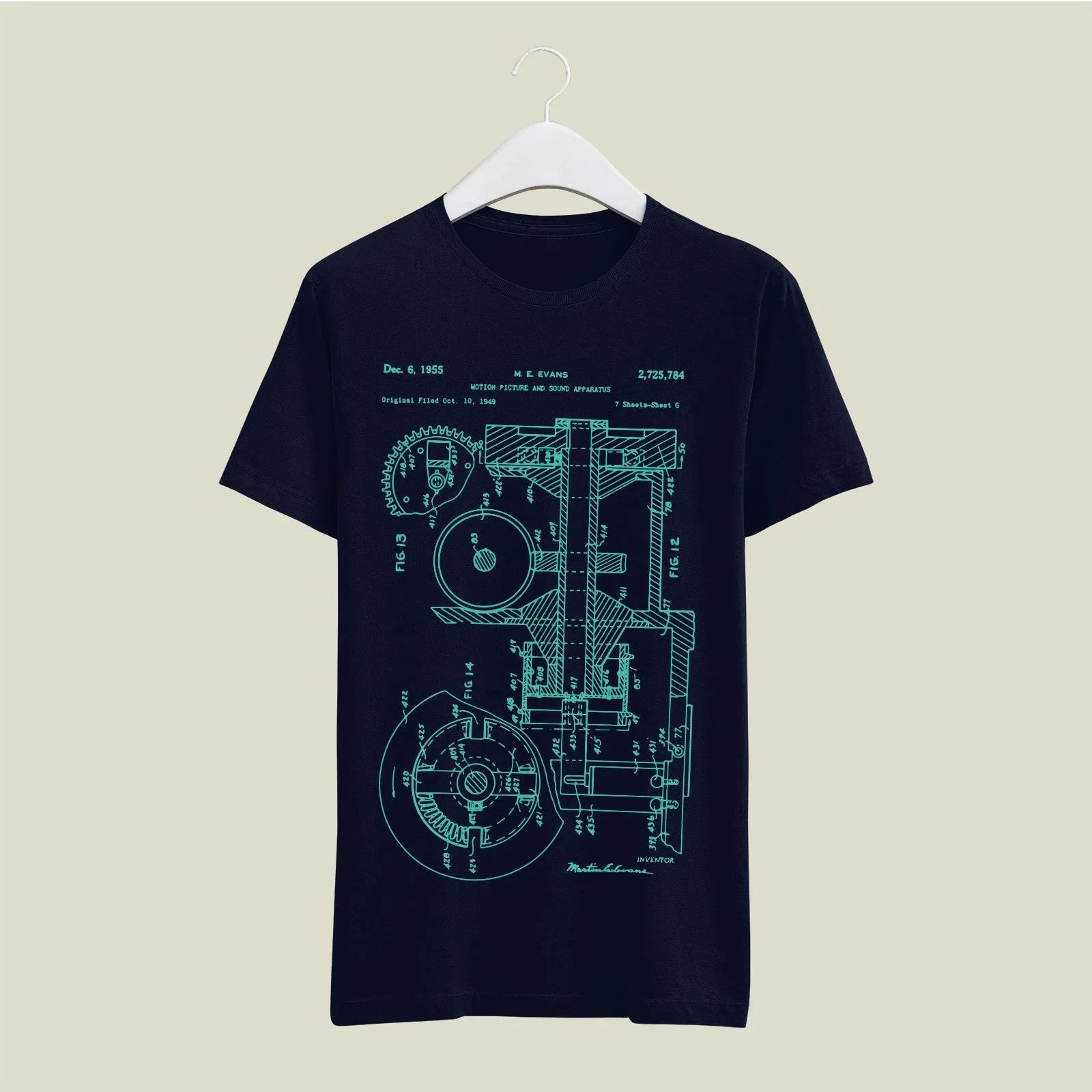 Camera Patent T-Shirt T-CMP113 Desichalchitra