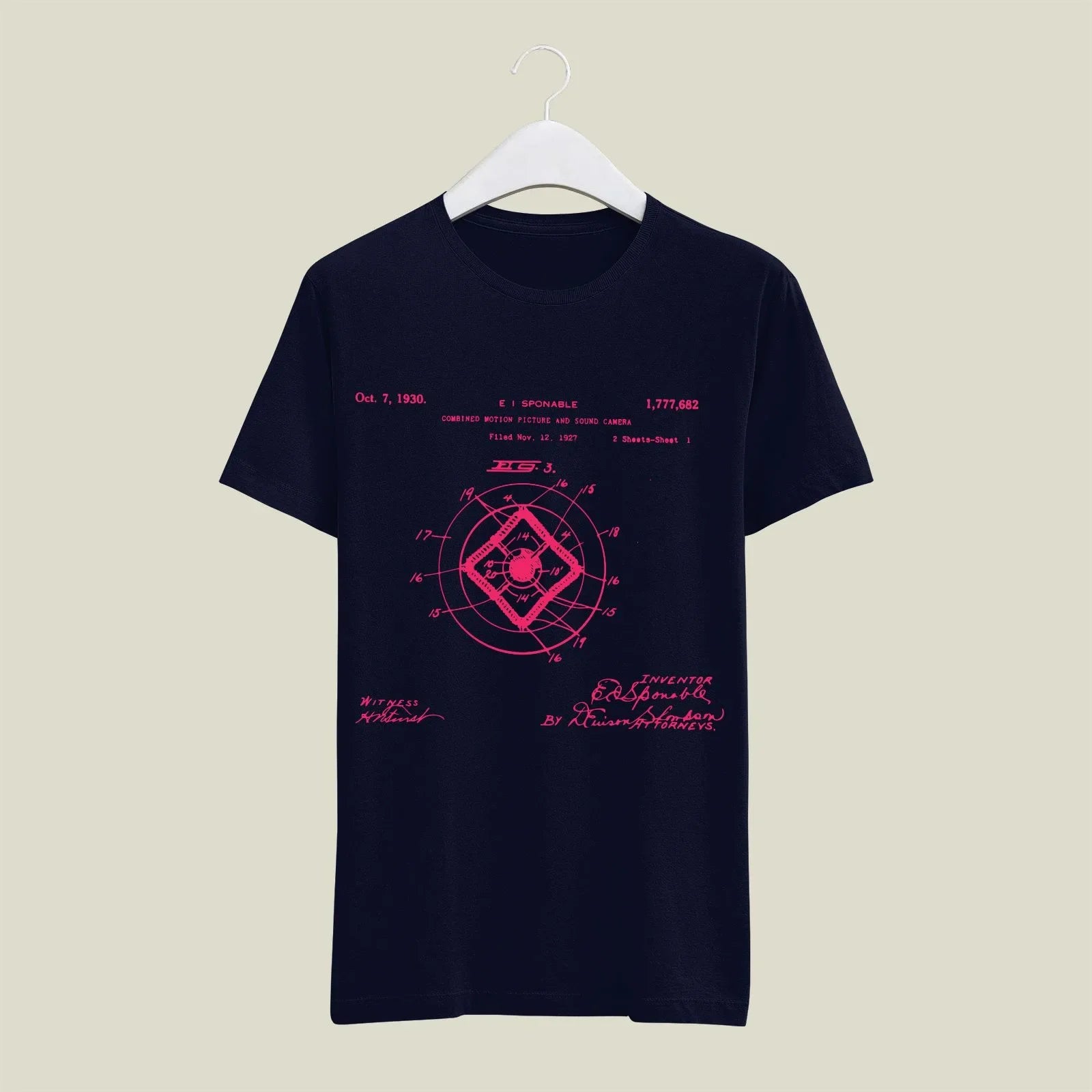 Camera Patent T-Shirt T-CMP48 Desichalchitra