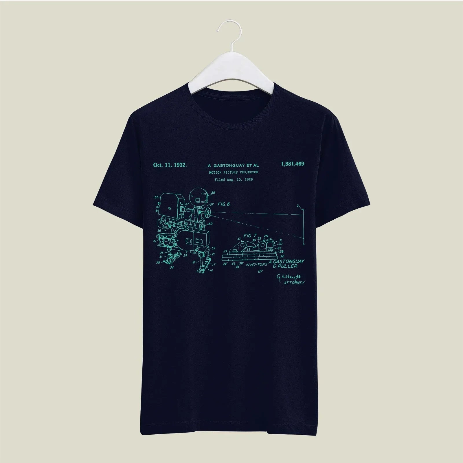 Camera Patent T-Shirt T-CMP142 Desichalchitra