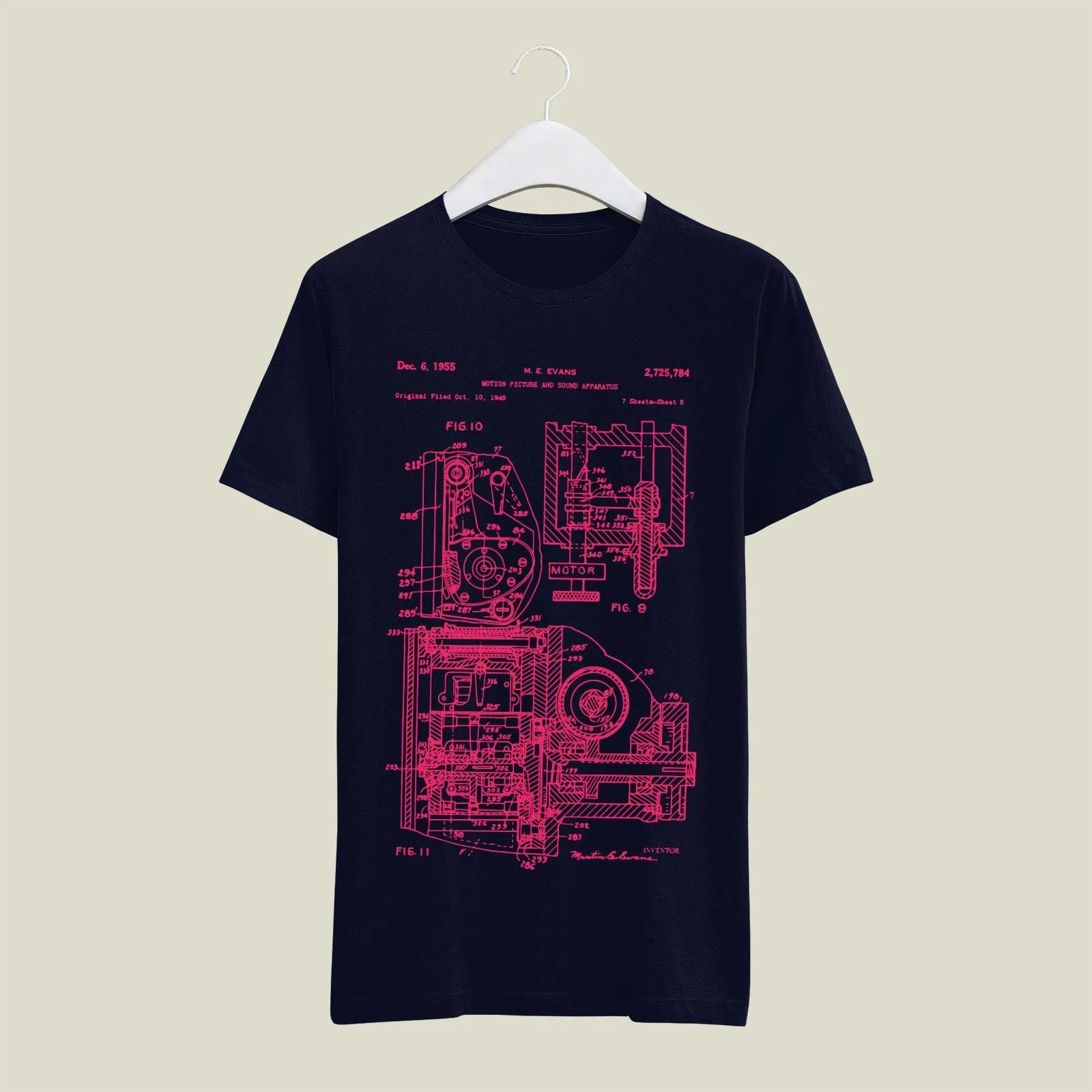 Camera Patent T-Shirt T-CMP53 Desichalchitra