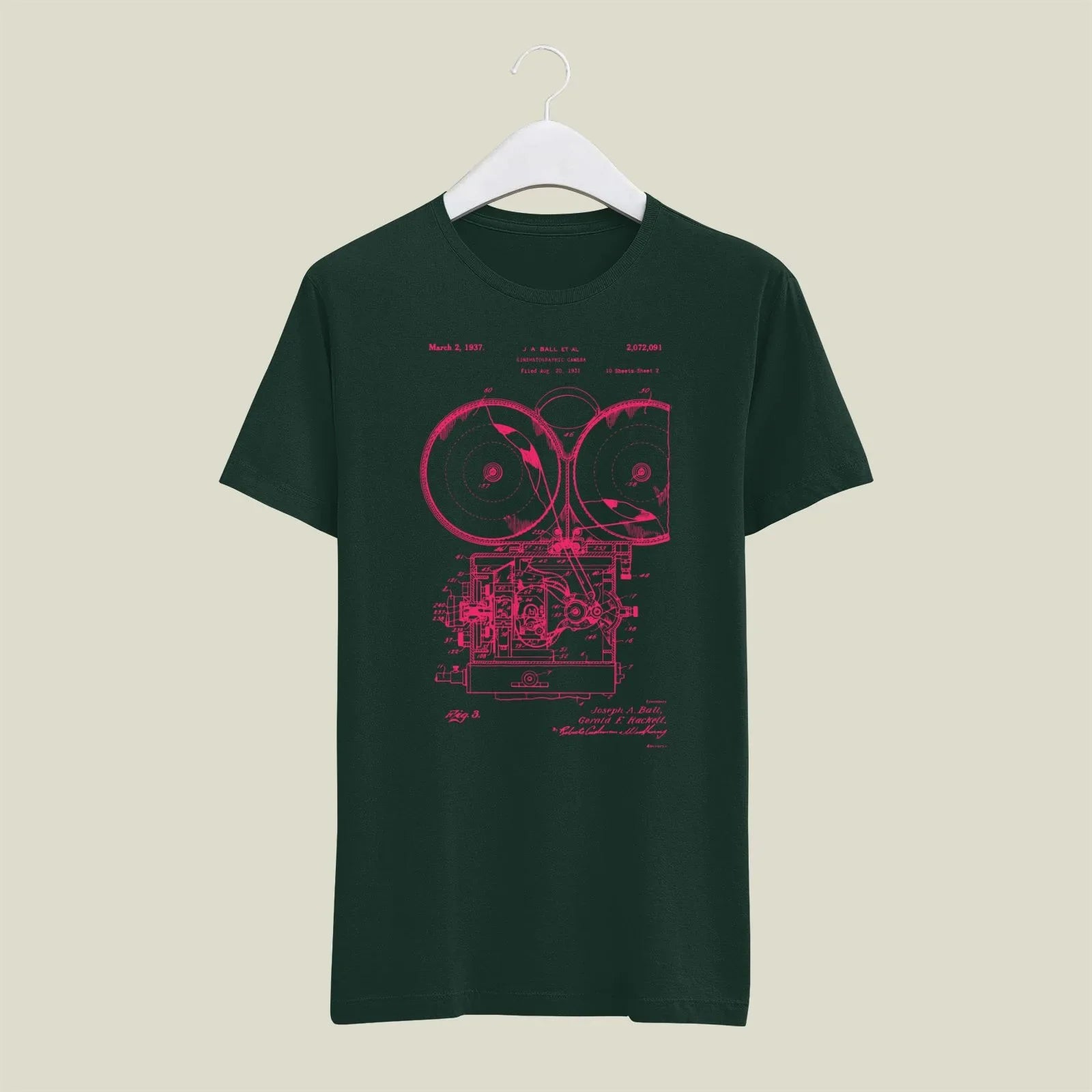 Camera Patent T-Shirt T-CMP198 Desichalchitra