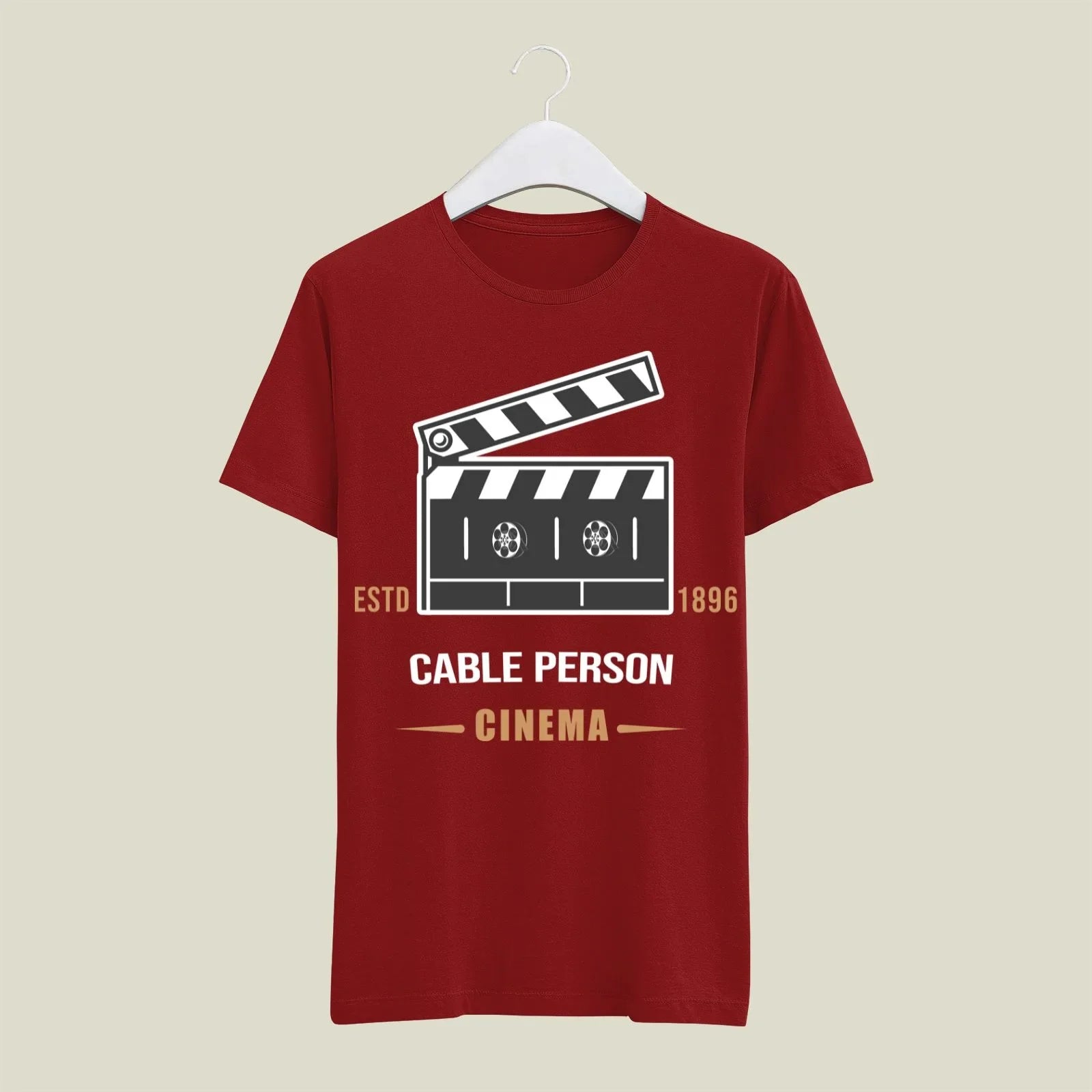 Cable Person T-Shirt T-CAB5 Desichalchitra