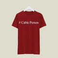 Cable Person T-Shirt T-CAB11 Desichalchitra