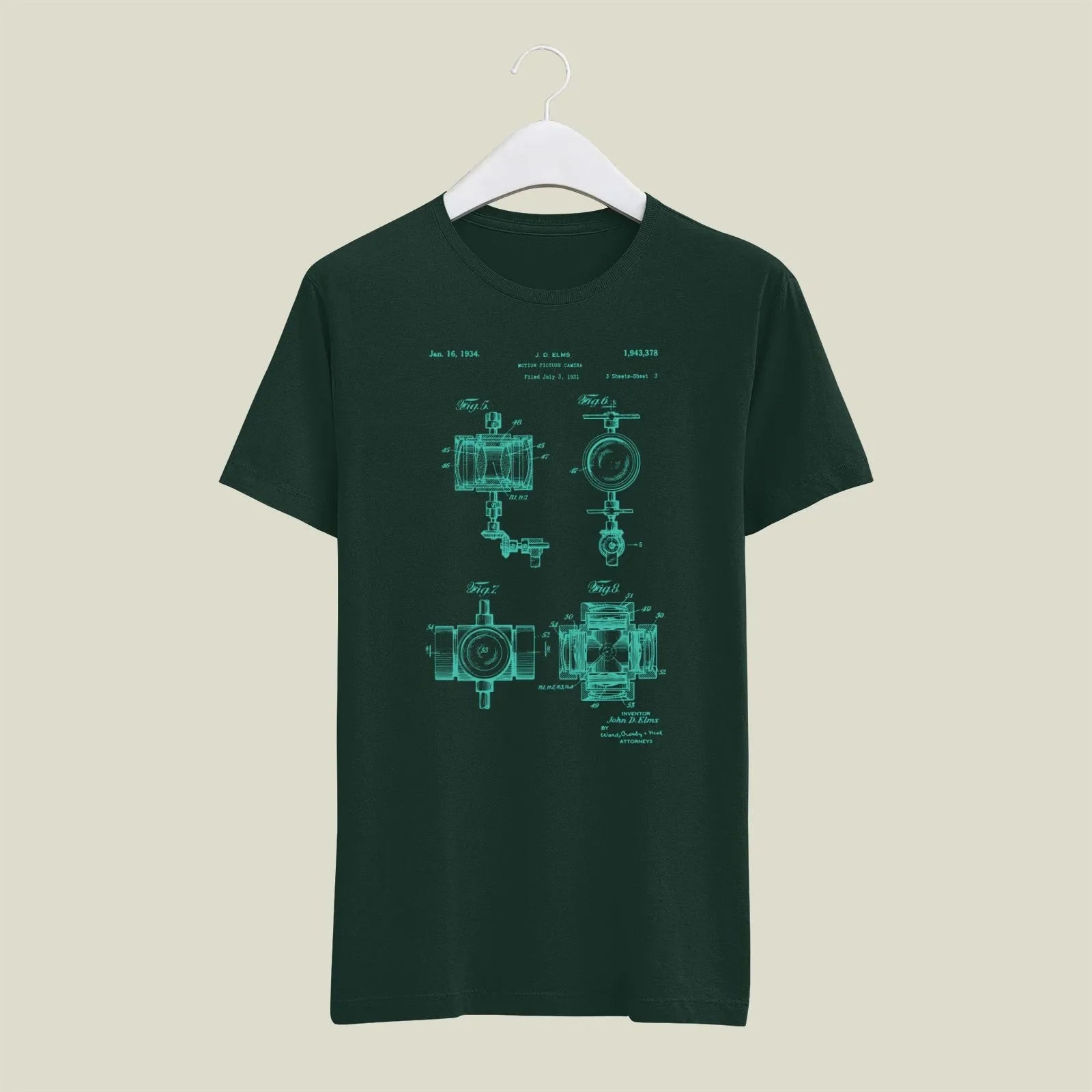 Camera Patent T-Shirt T-CMP210 Desichalchitra