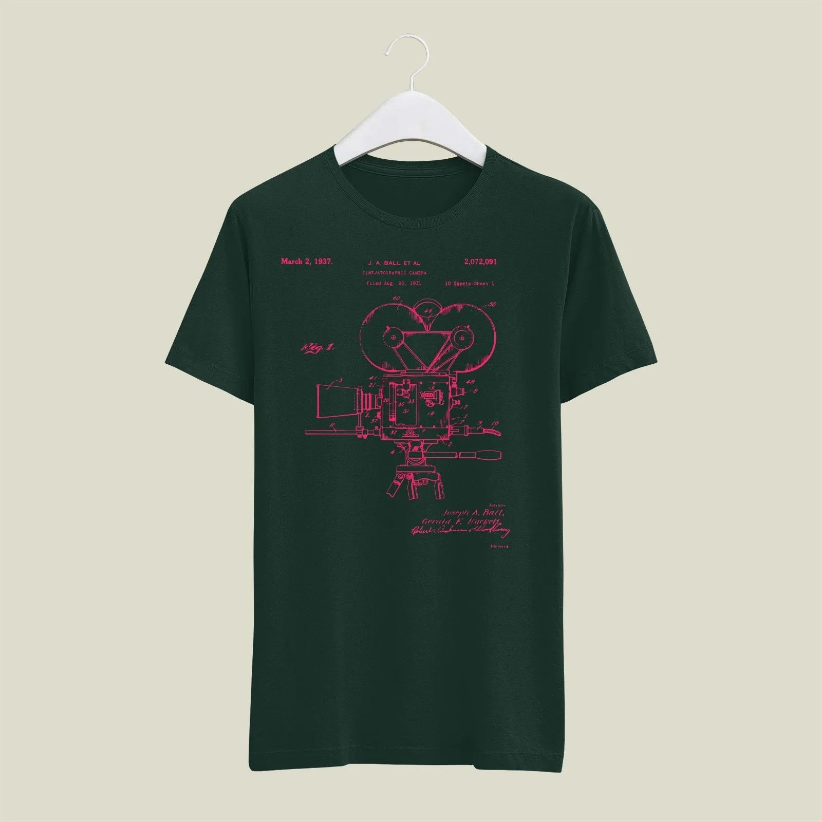 Camera Patent T-Shirt T-CMP187 Desichalchitra