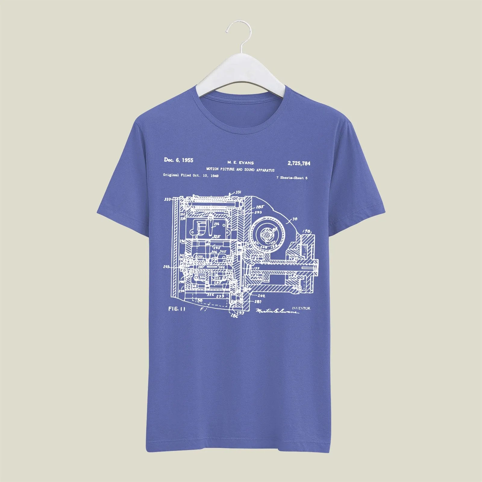 Camera Patent T-Shirt T-CMP154 Desichalchitra