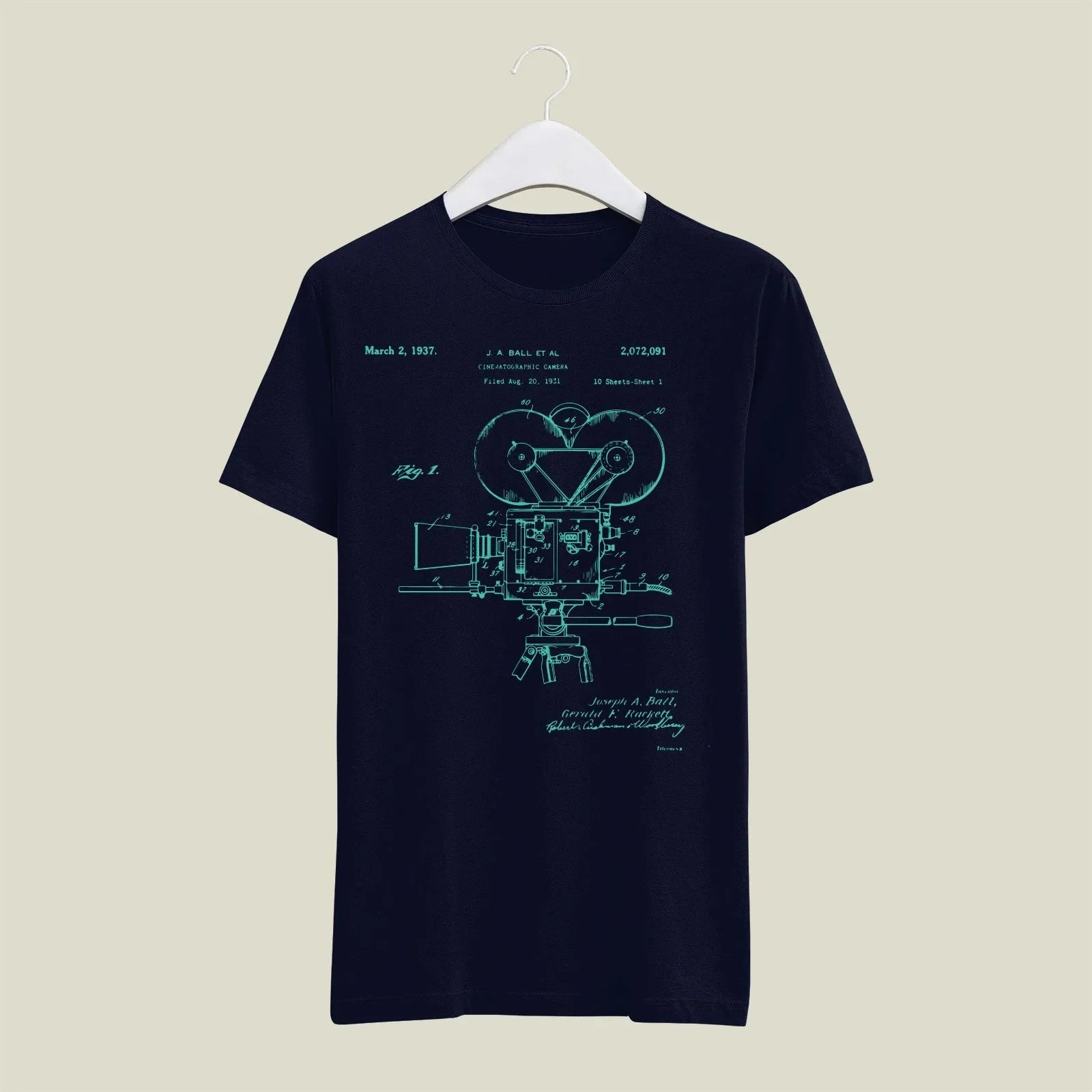 Camera Patent T-Shirt T-CMP179 Desichalchitra