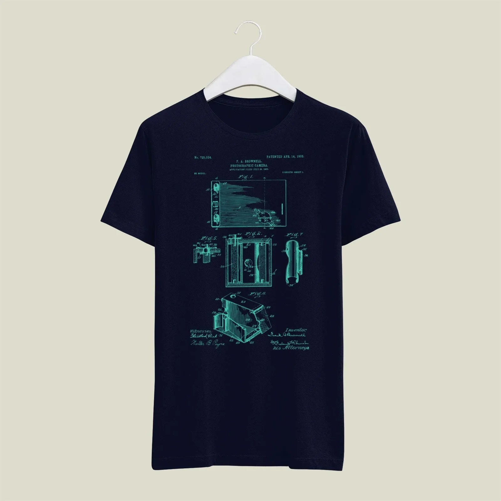 Camera Patent T-Shirt T-CMP158 Desichalchitra
