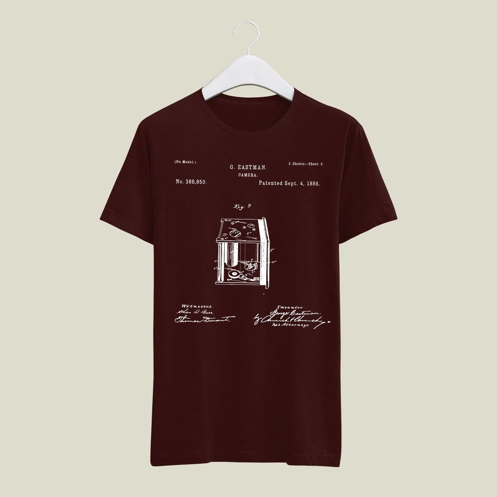 Camera Patent T-Shirt T-CMP207 Desichalchitra