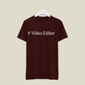 Video Editor T-Shirt T-VED3 Desichalchitra