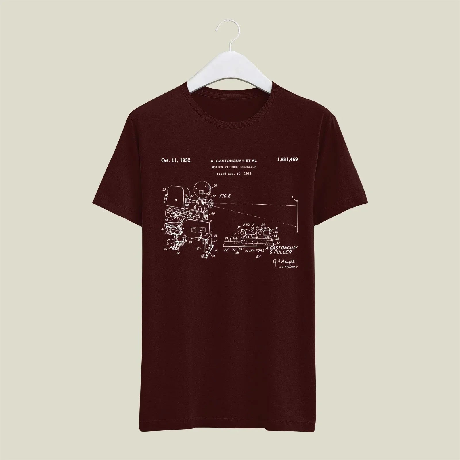 Camera Patent T-Shirt T-CMP211 Desichalchitra