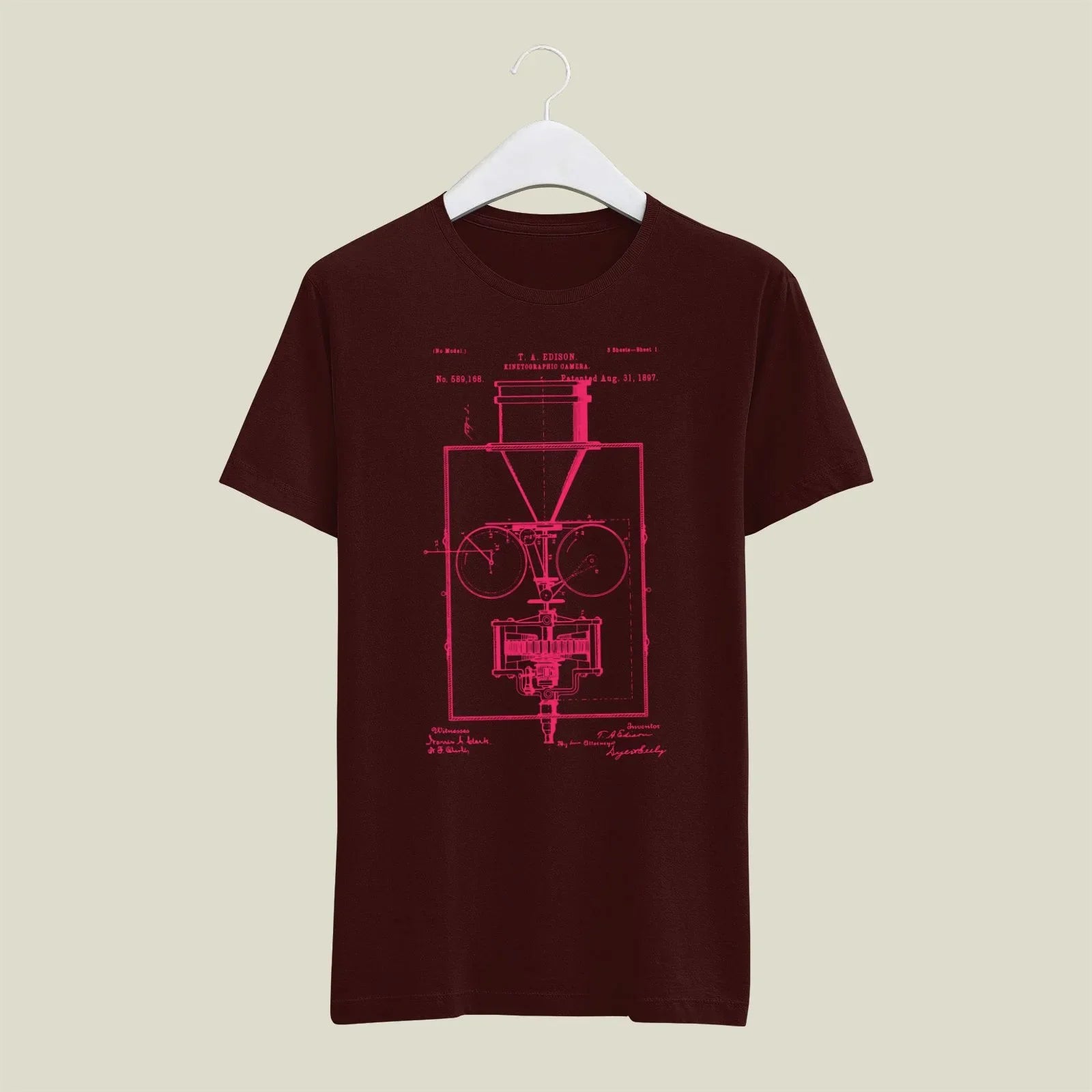 Camera Patent T-Shirt T-CMP177 Desichalchitra