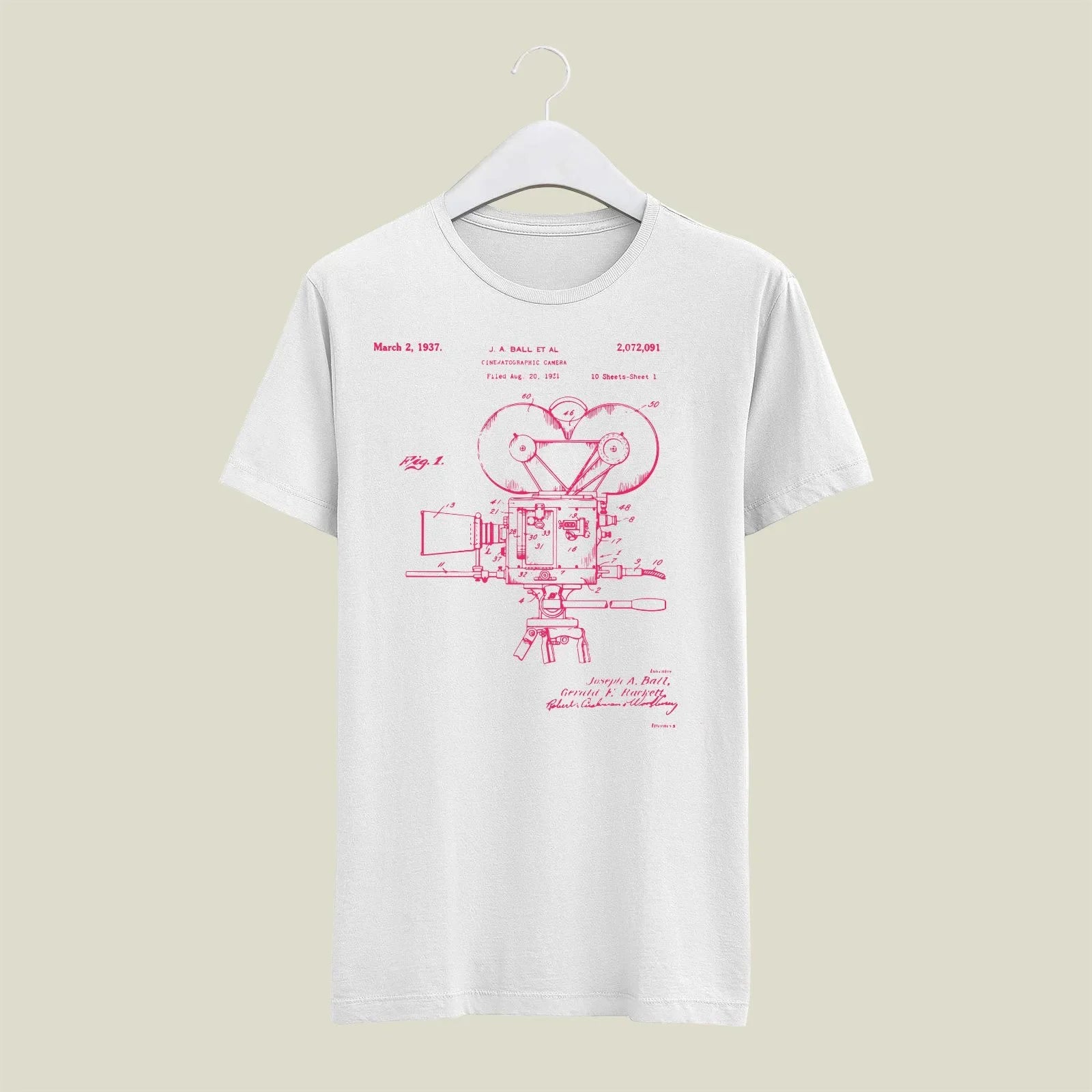 Camera Patent T-Shirt T-CMP187 Desichalchitra