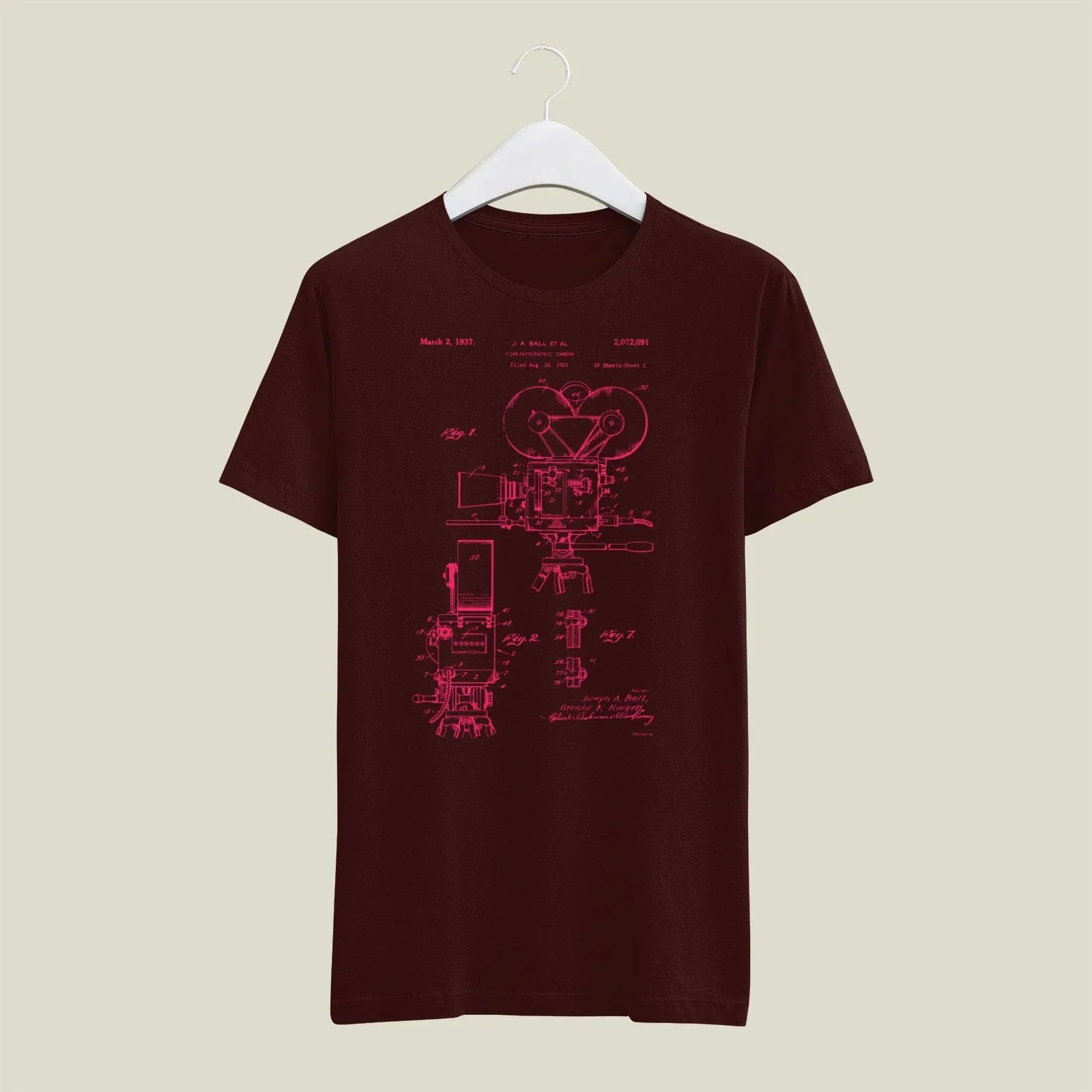 Camera Patent T-Shirt T-CMP190 Desichalchitra