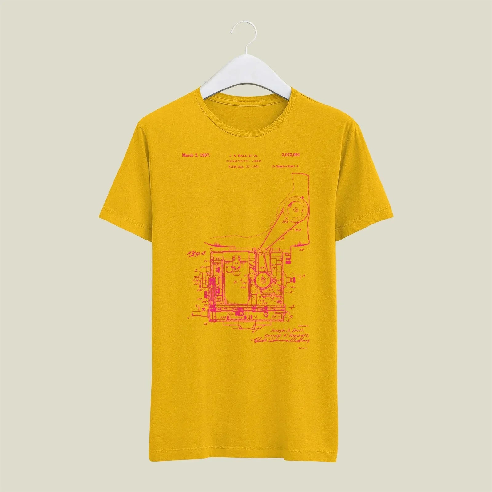 Camera Patent T-Shirt T-CMP193 Desichalchitra