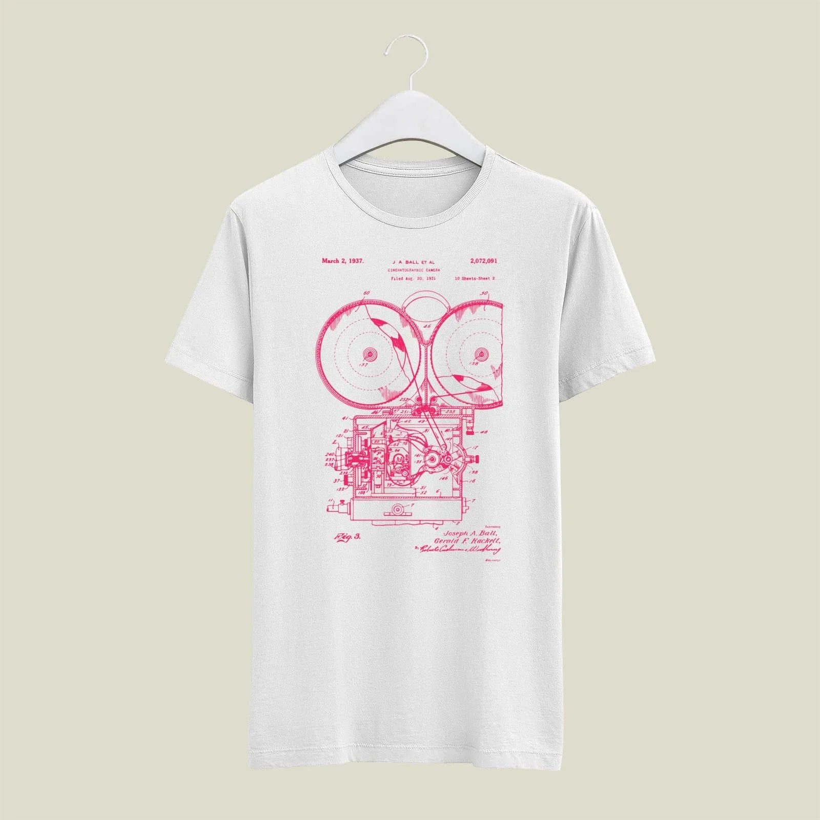 Camera Patent T-Shirt T-CMP198 Desichalchitra