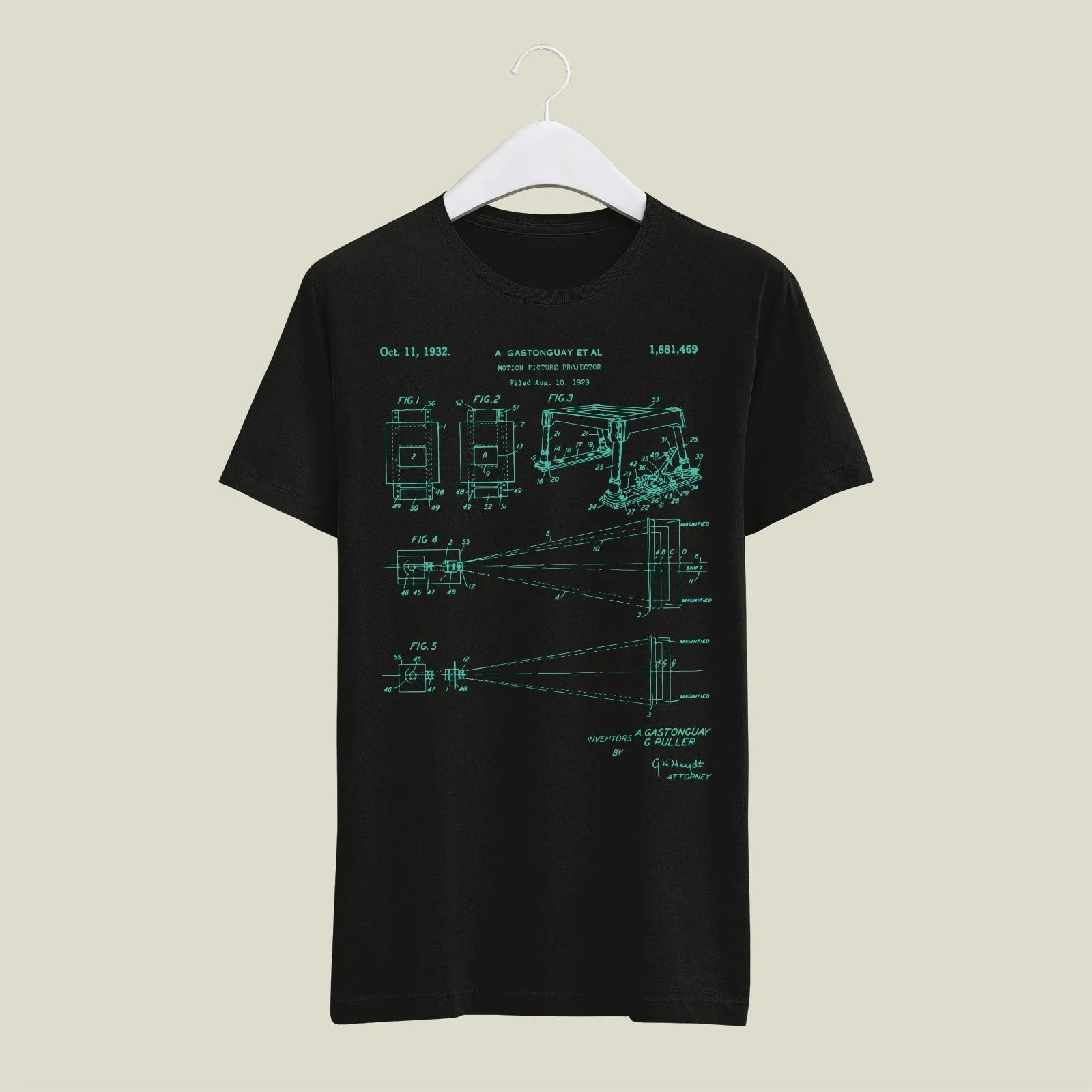 Camera Patent T-Shirt T-CMP205 Desichalchitra
