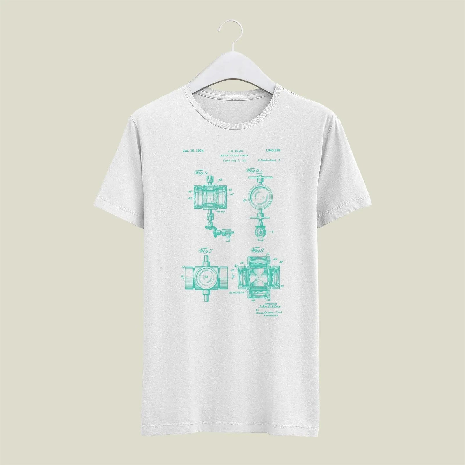 Camera Patent T-Shirt T-CMP210 Desichalchitra