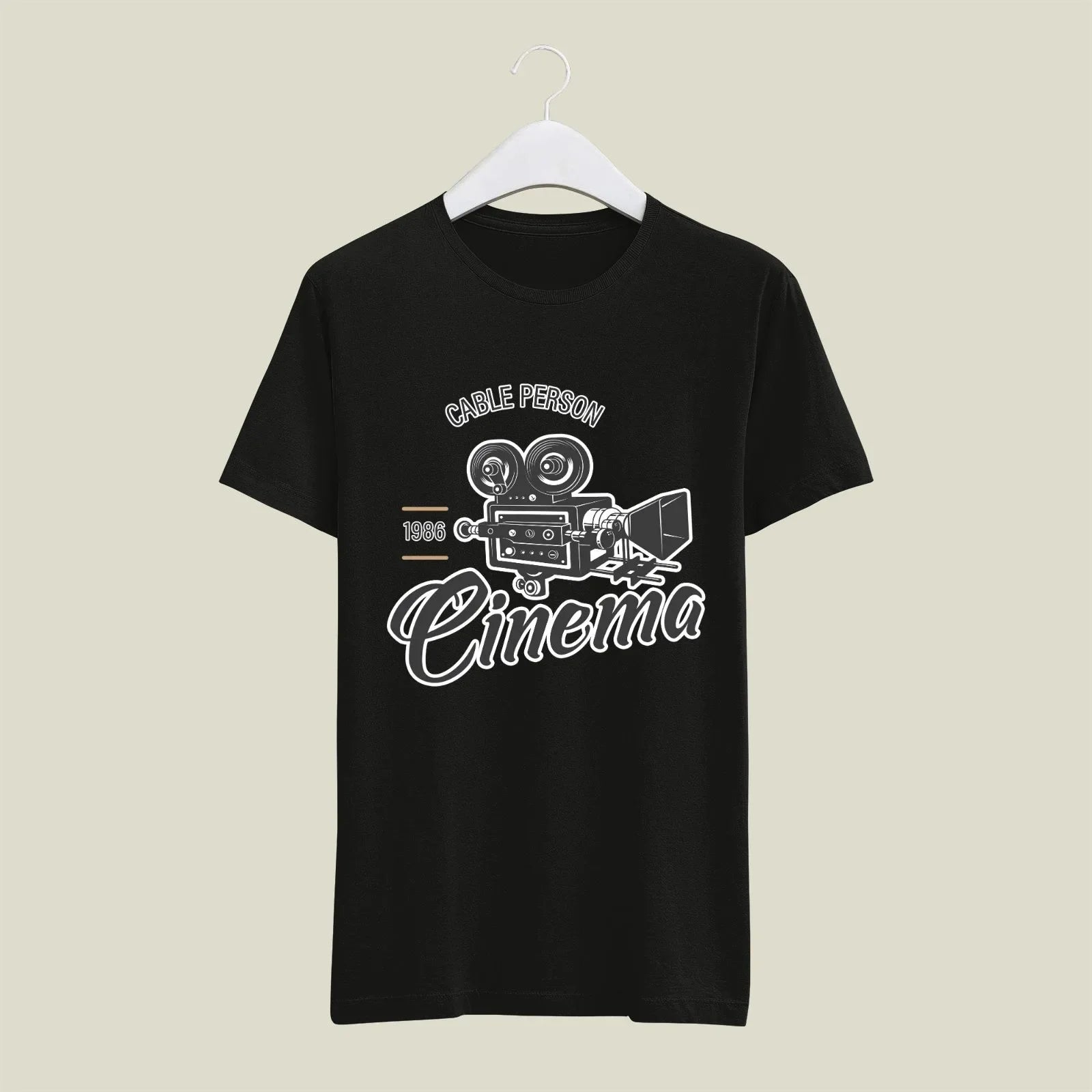 Cable Person T-Shirt T-CAB7 Desichalchitra