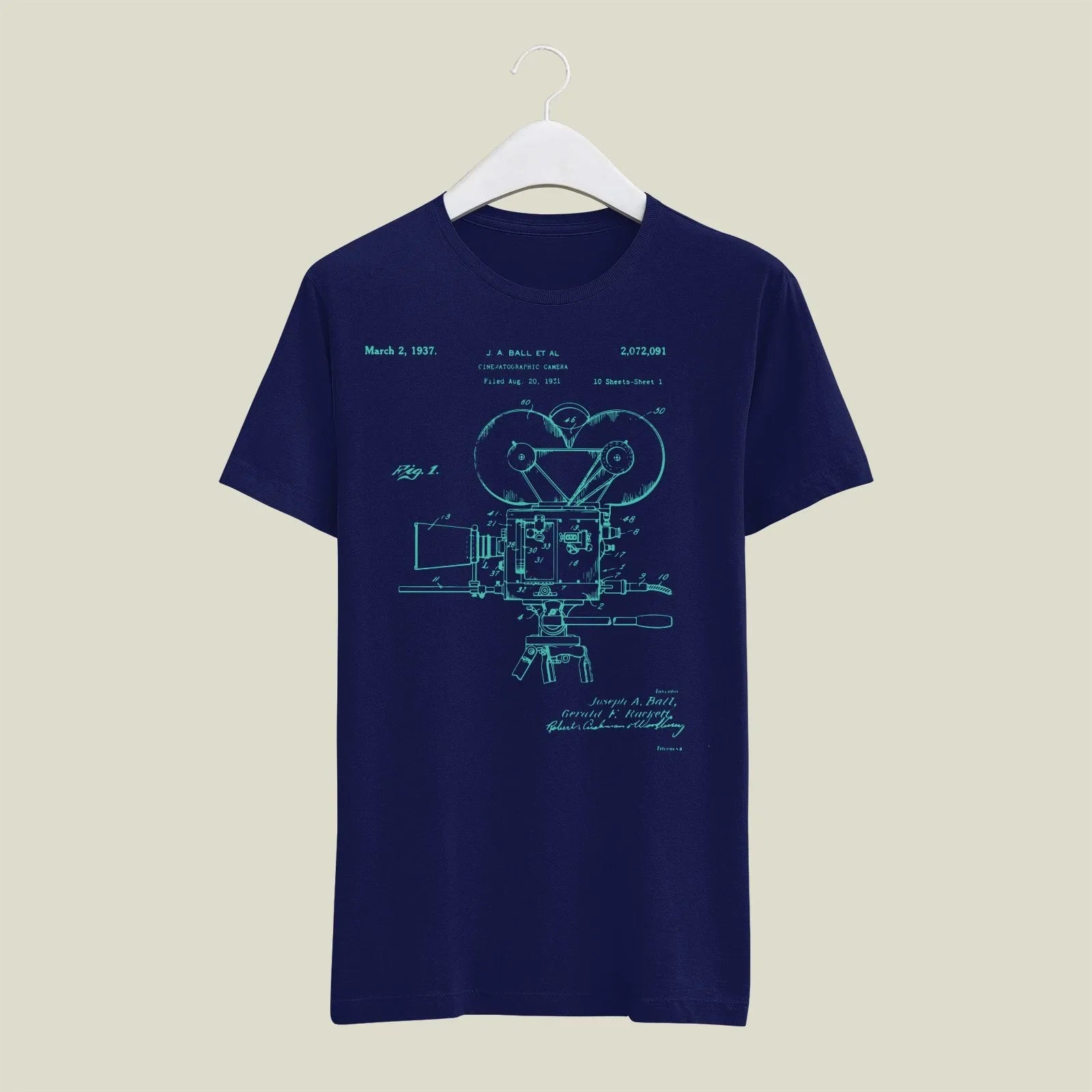 Camera Patent T-Shirt T-CMP179 Desichalchitra