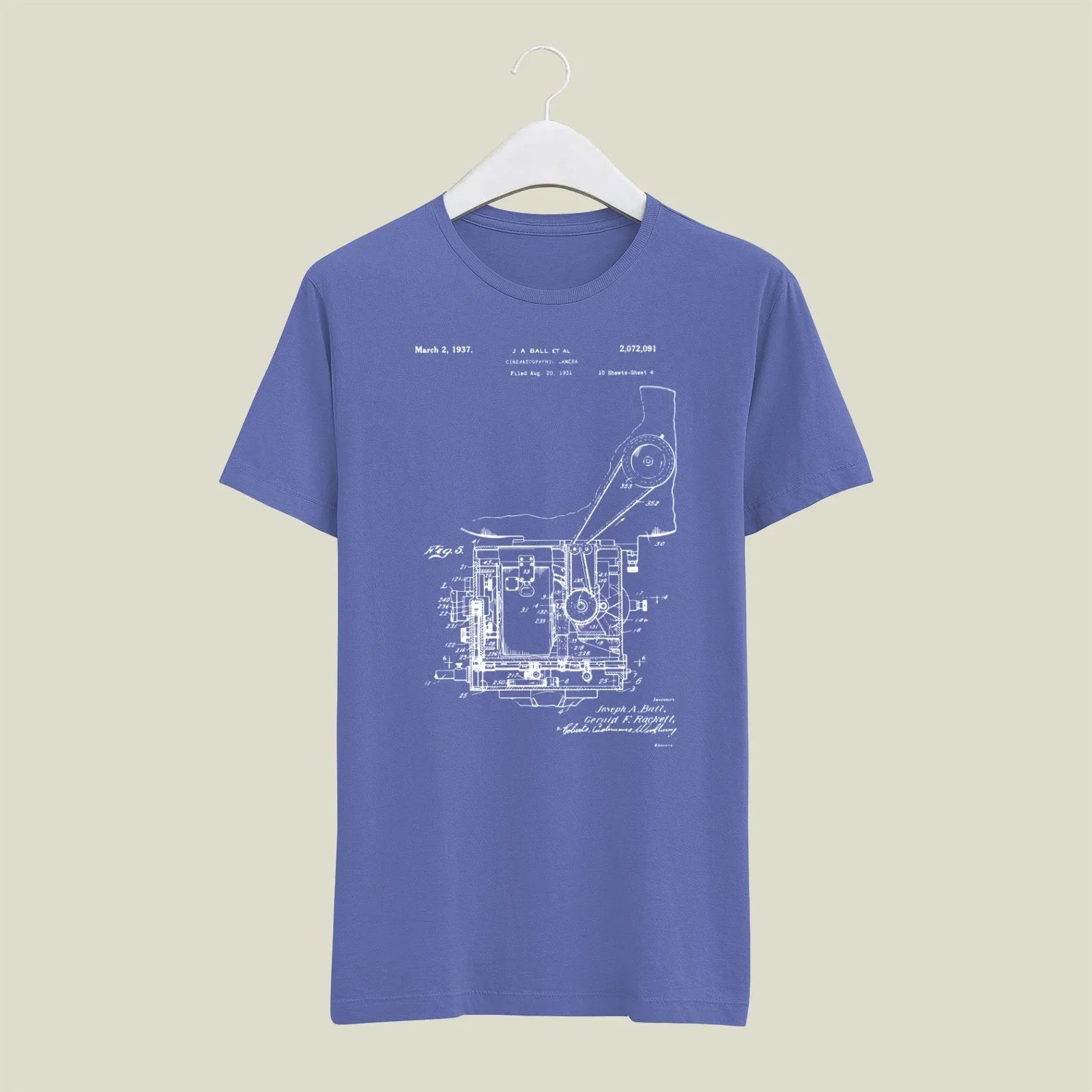 Camera Patent T-Shirt T-CMP195 Desichalchitra