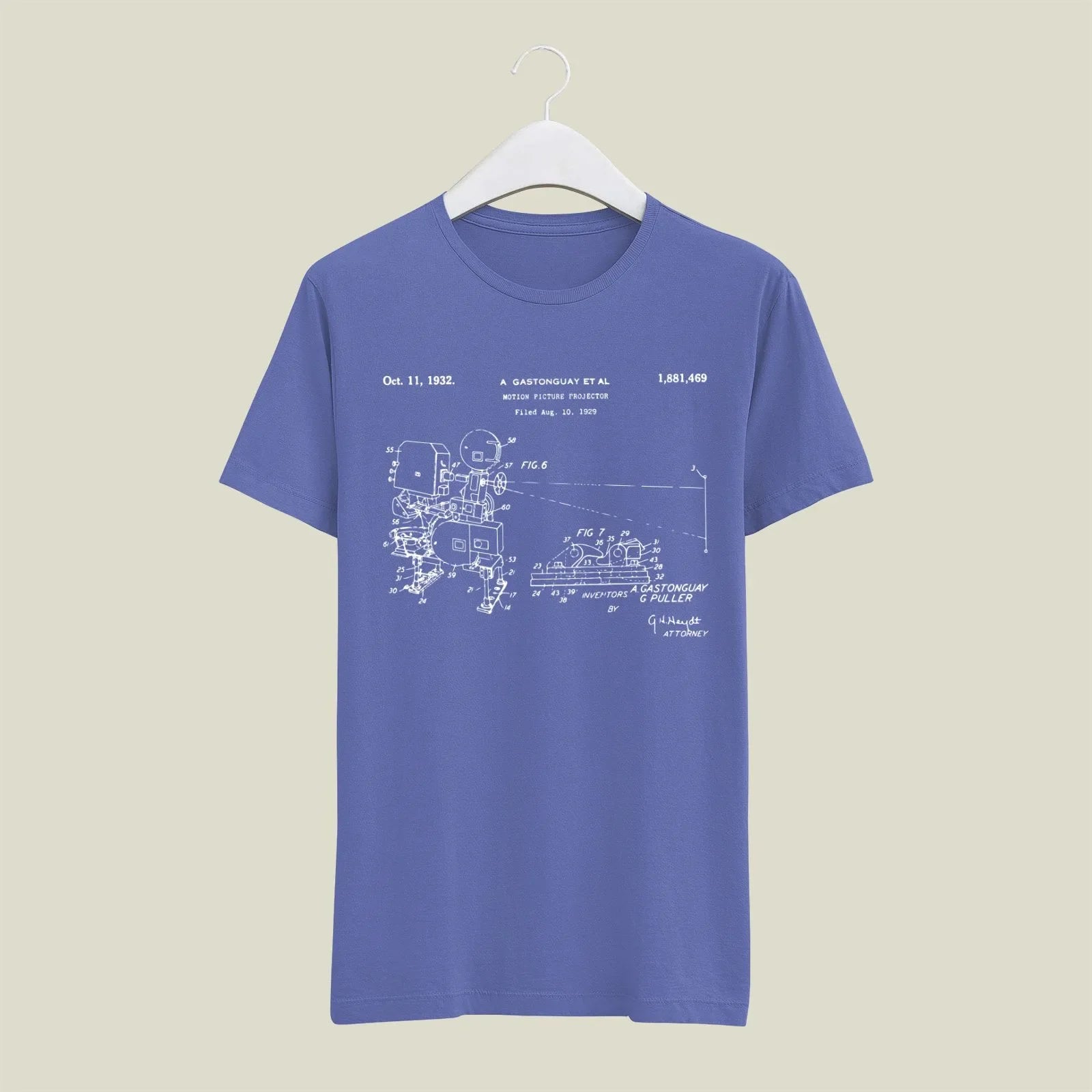 Camera Patent T-Shirt T-CMP211 Desichalchitra