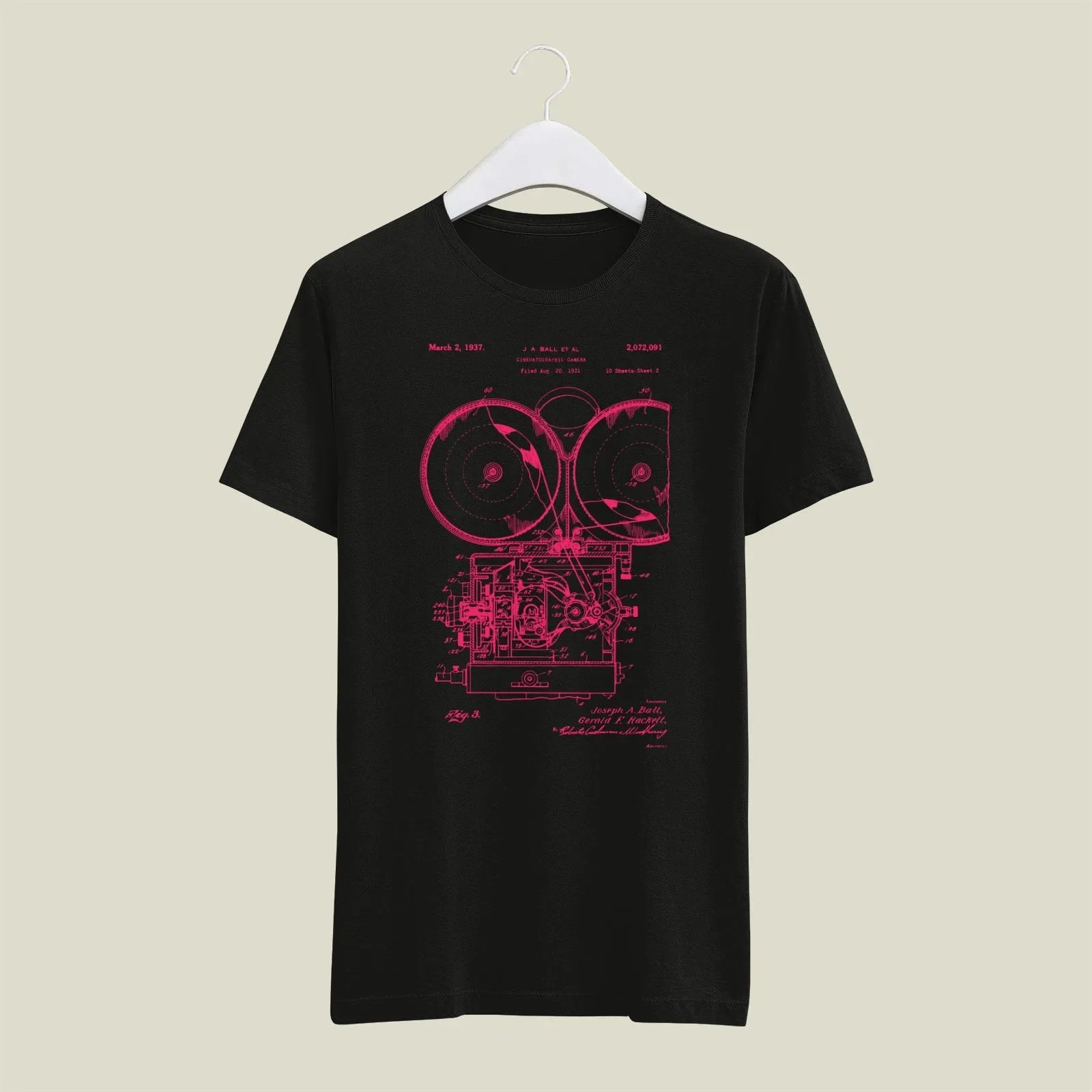 Camera Patent T-Shirt T-CMP198 Desichalchitra