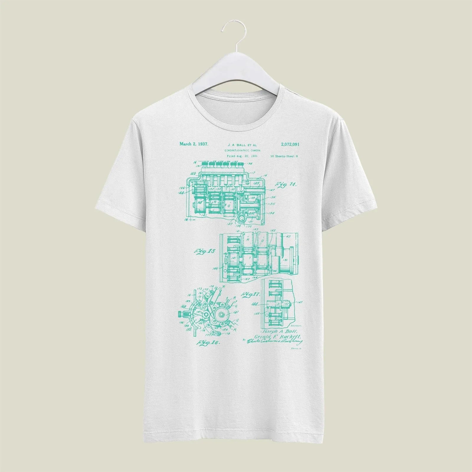 Camera Patent T-Shirt T-CMP192 Desichalchitra