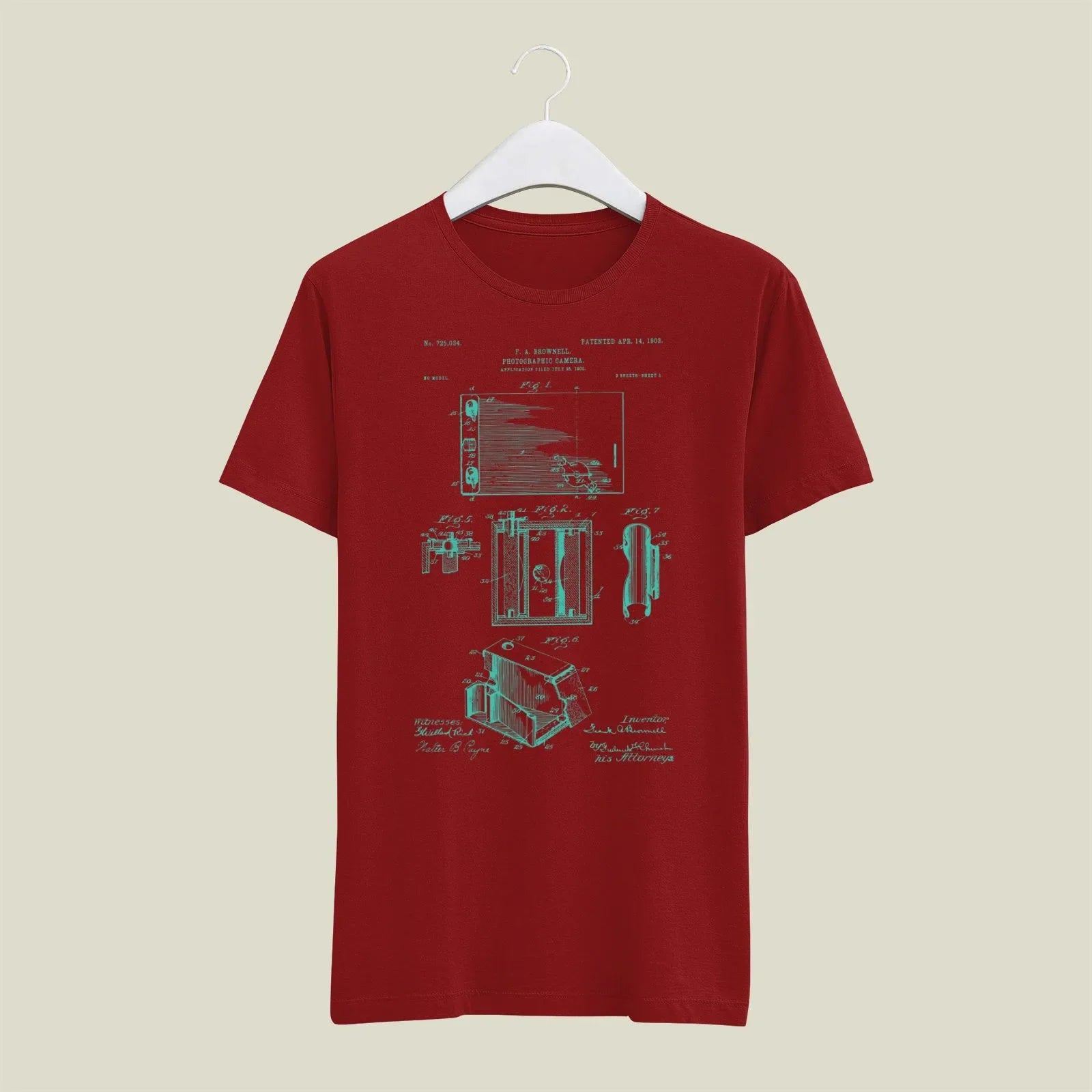 Camera Patent T-Shirt T-CMP158 Desichalchitra
