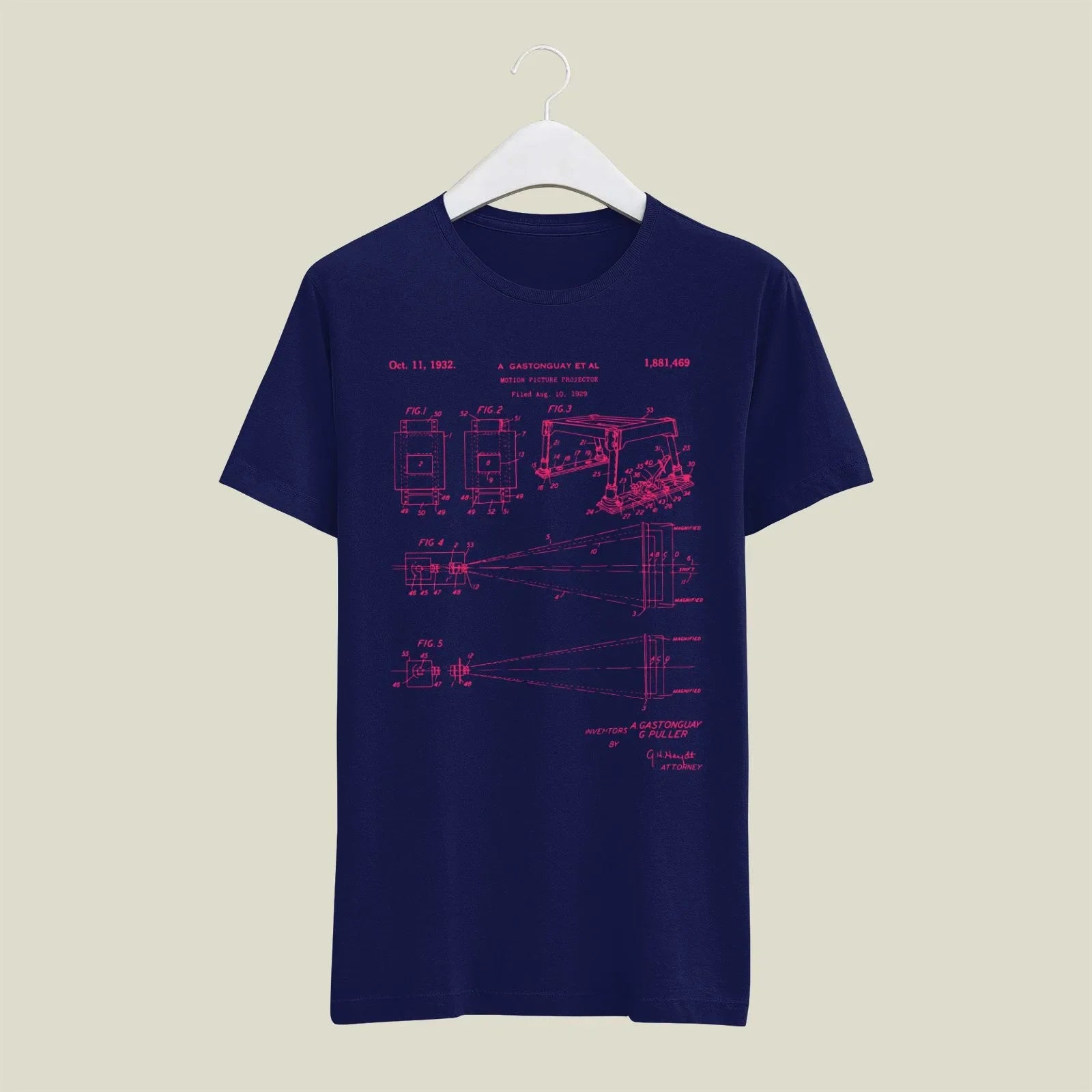 Camera Patent T-Shirt T-CMP164 Desichalchitra