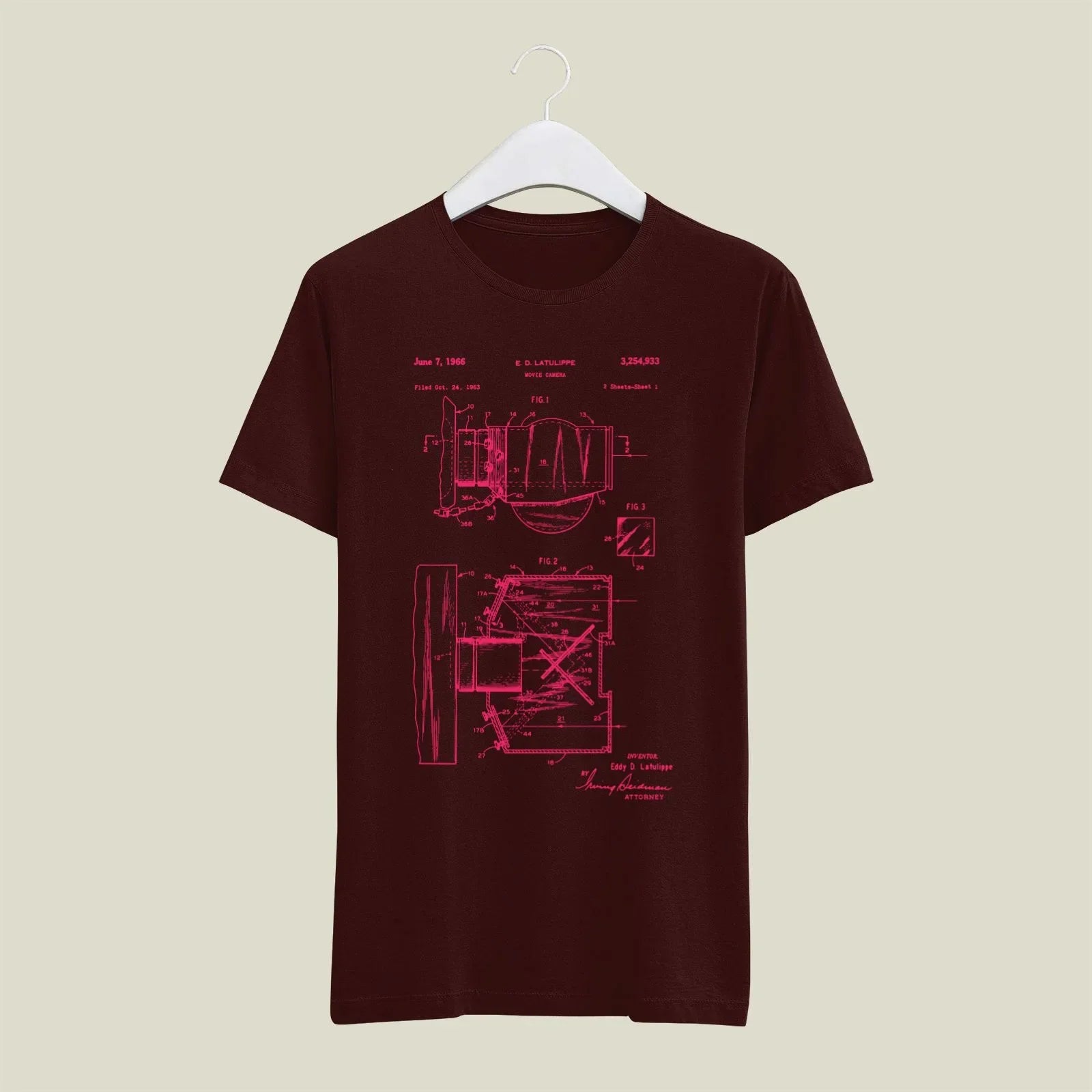 Camera Patent T-Shirt T-CMP169 Desichalchitra