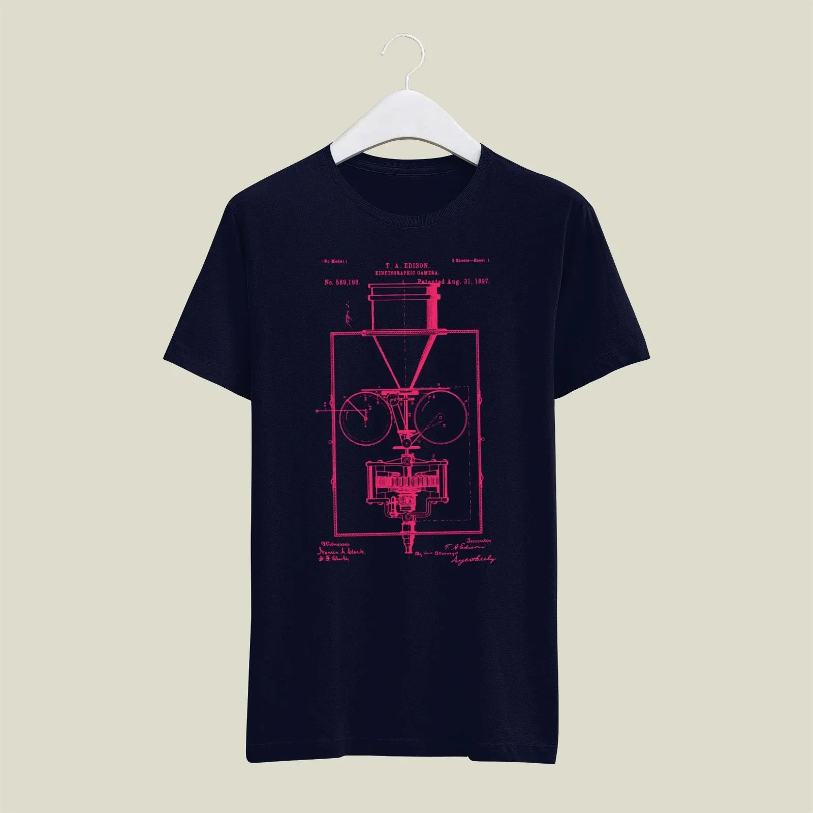 Camera Patent T-Shirt T-CMP177 Desichalchitra