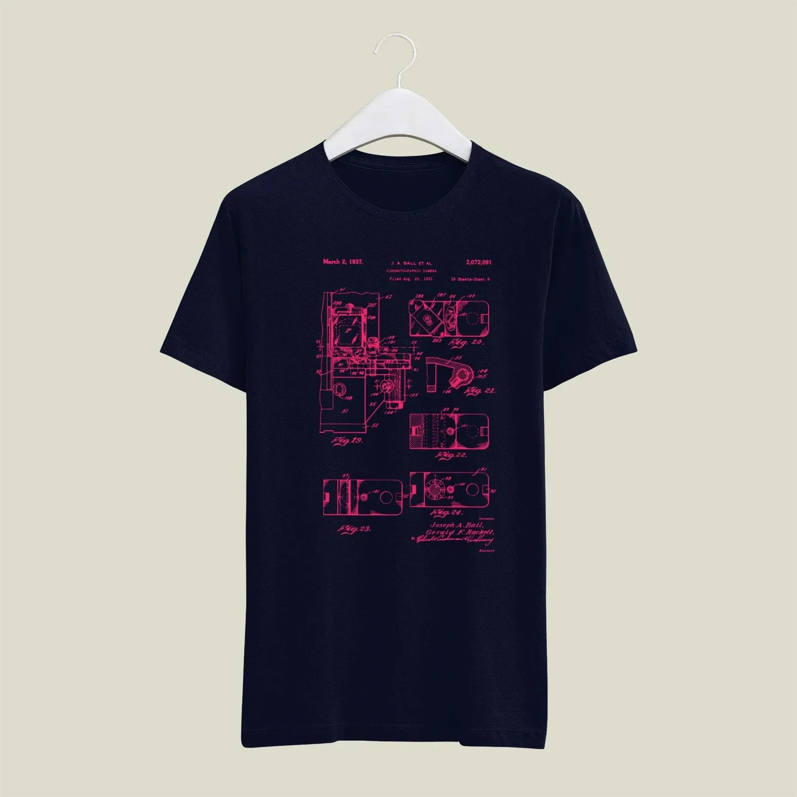 Camera Patent T-Shirt T-CMP188 Desichalchitra