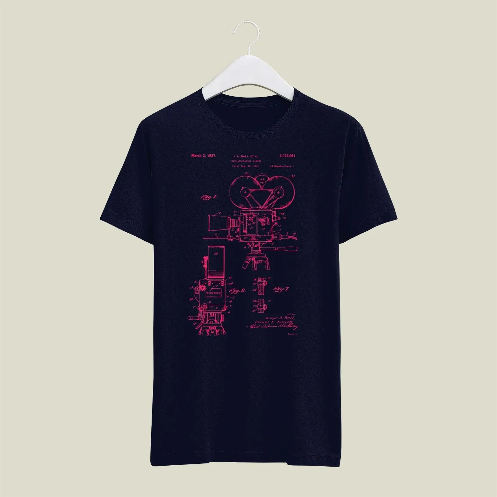 Camera Patent T-Shirt T-CMP190 Desichalchitra