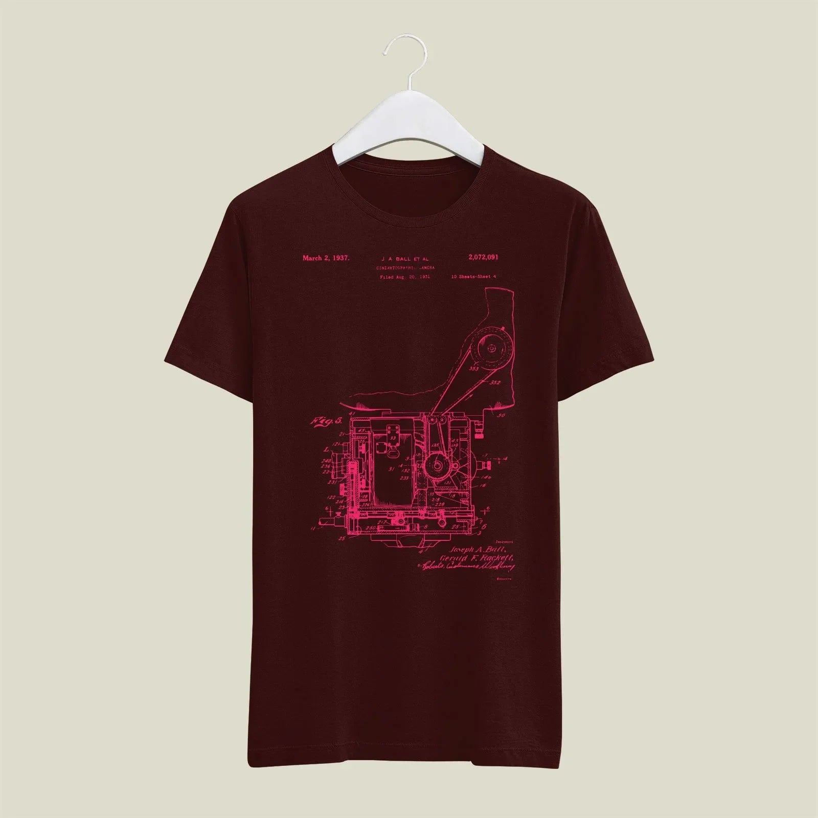 Camera Patent T-Shirt T-CMP193 Desichalchitra