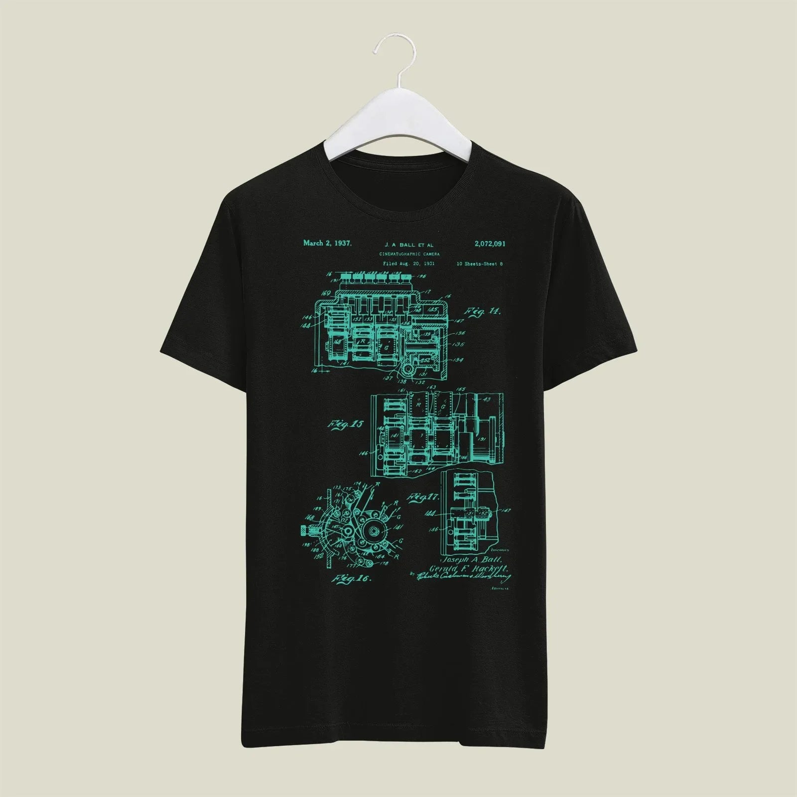 Camera Patent T-Shirt T-CMP192 Desichalchitra