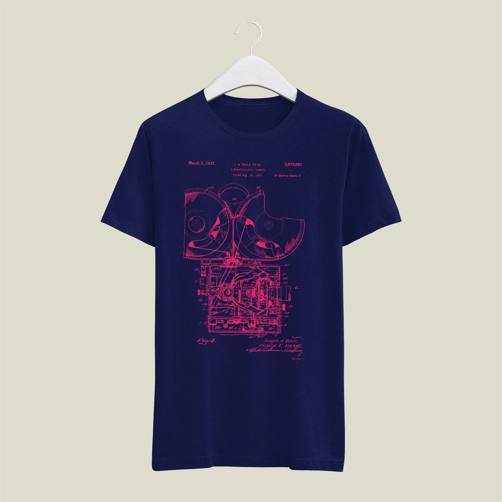 Camera Patent T-Shirt T-CMP206 Desichalchitra