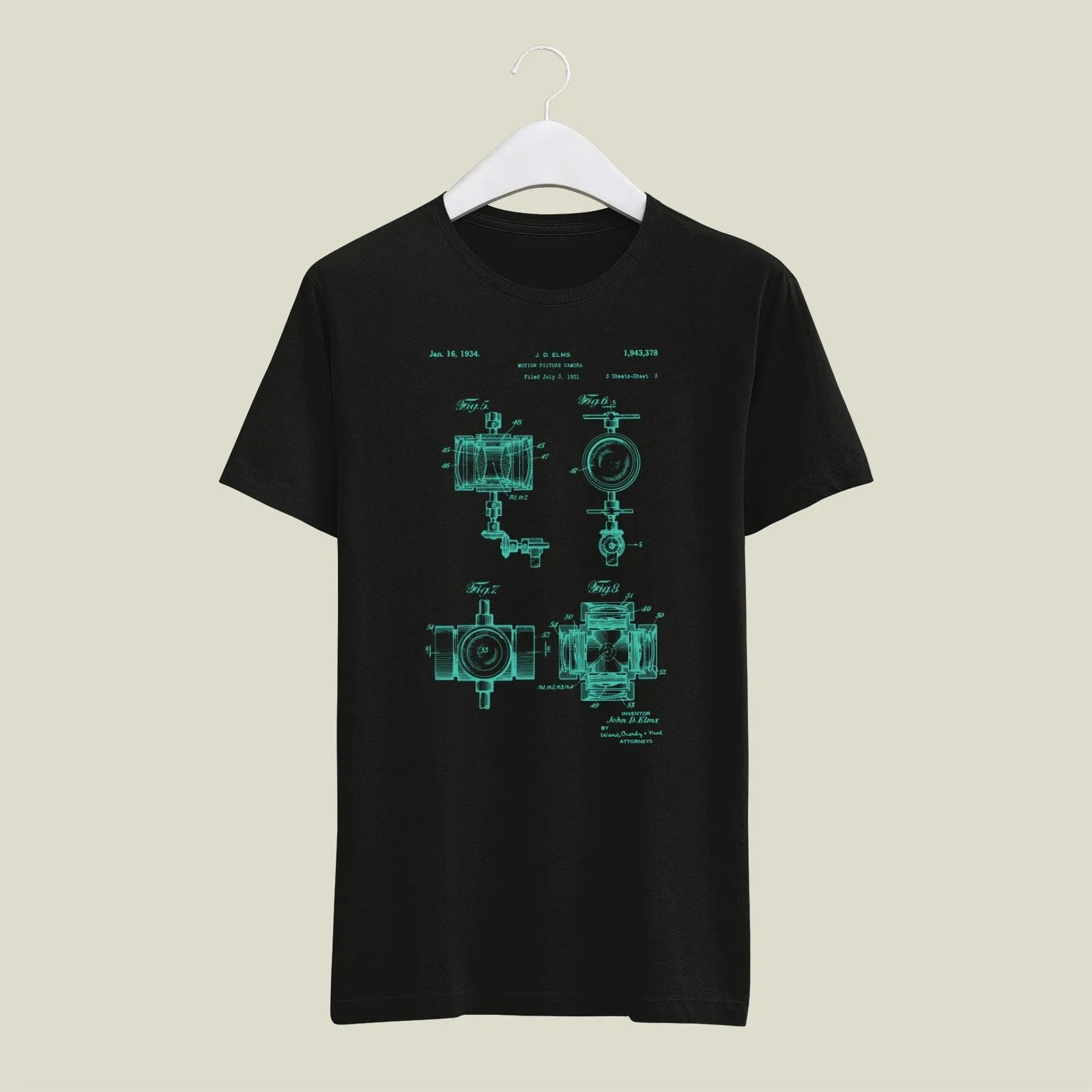 Camera Patent T-Shirt T-CMP210 Desichalchitra