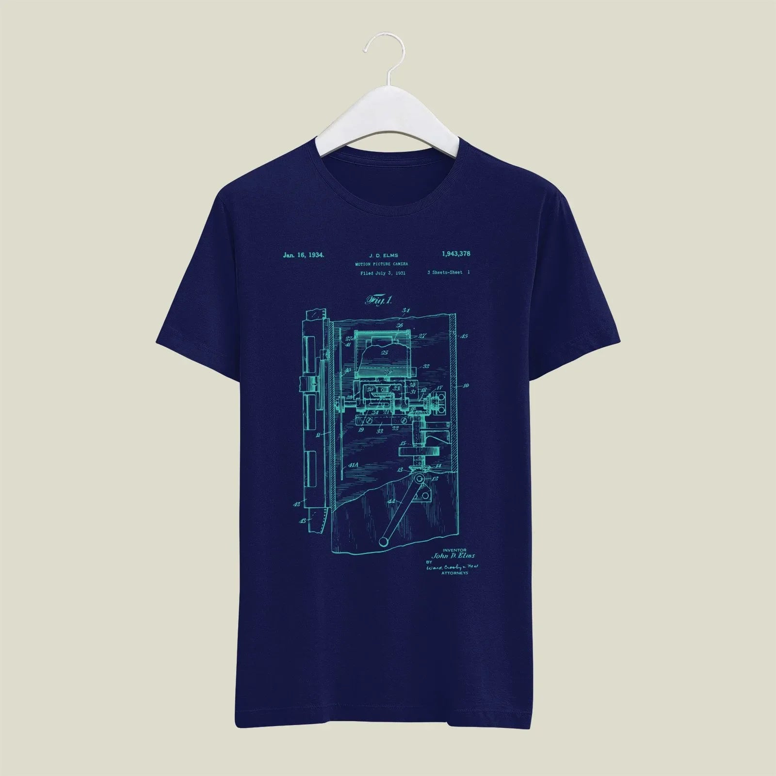 Camera Patent T-Shirt T-CMP174 Desichalchitra