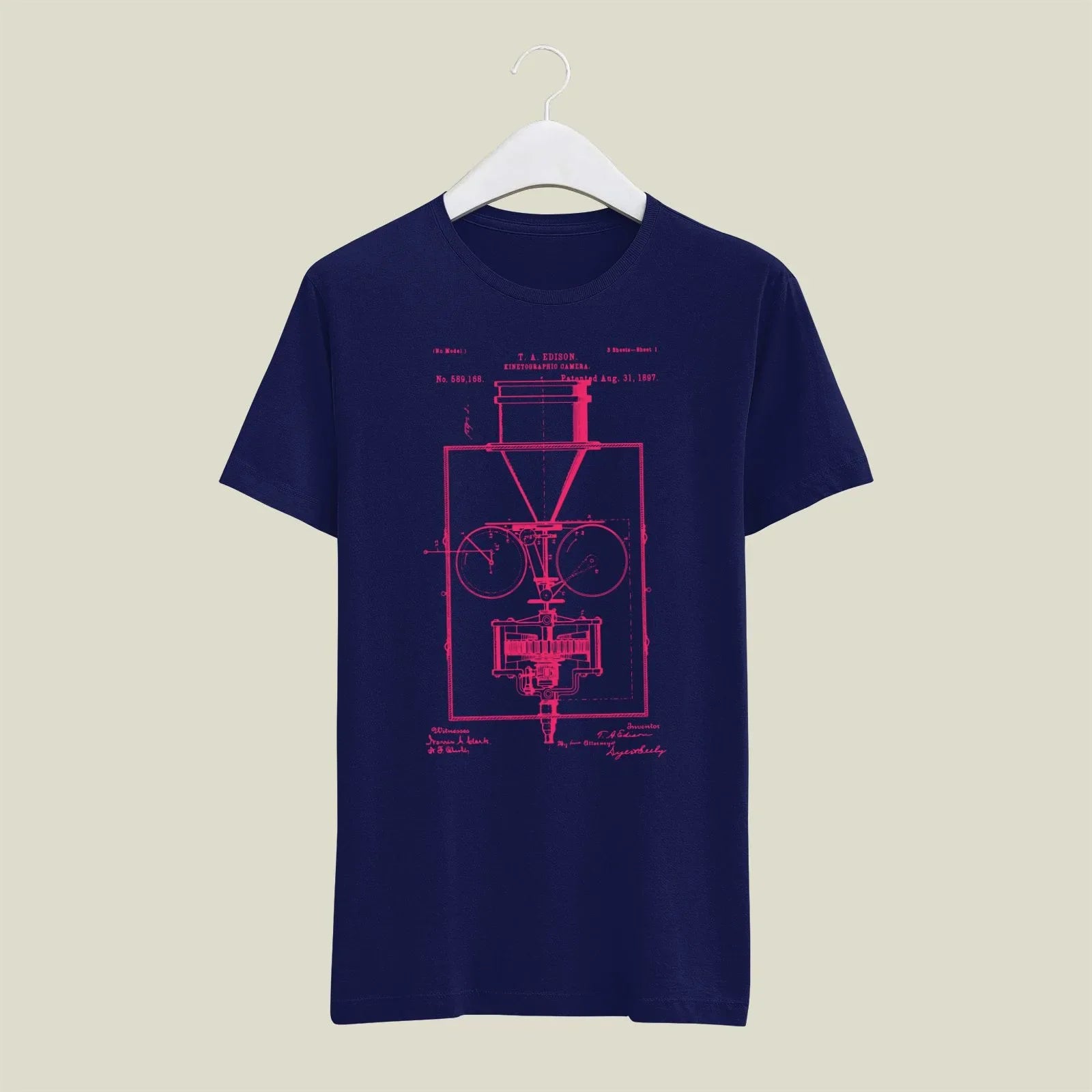 Camera Patent T-Shirt T-CMP177 Desichalchitra
