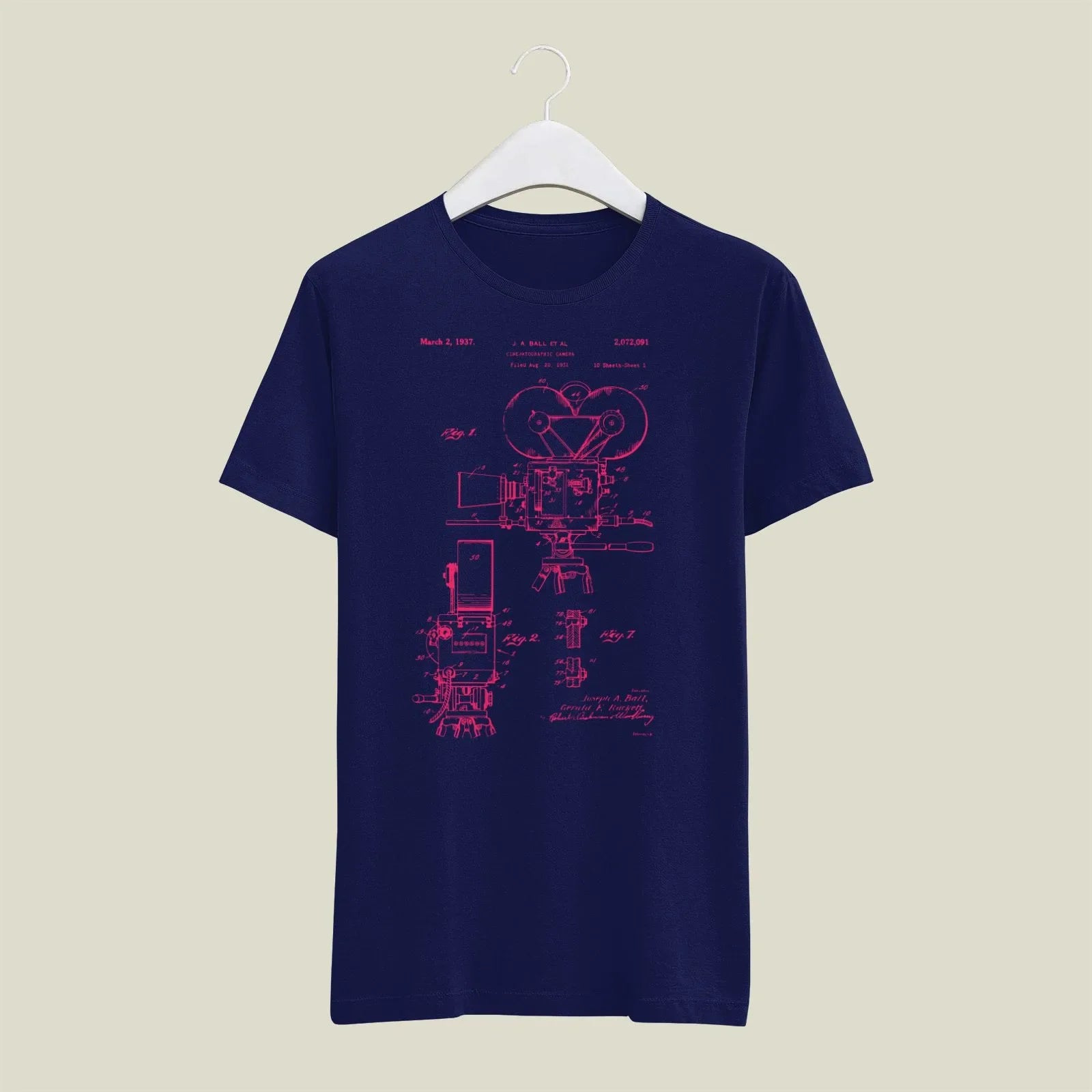 Camera Patent T-Shirt T-CMP190 Desichalchitra