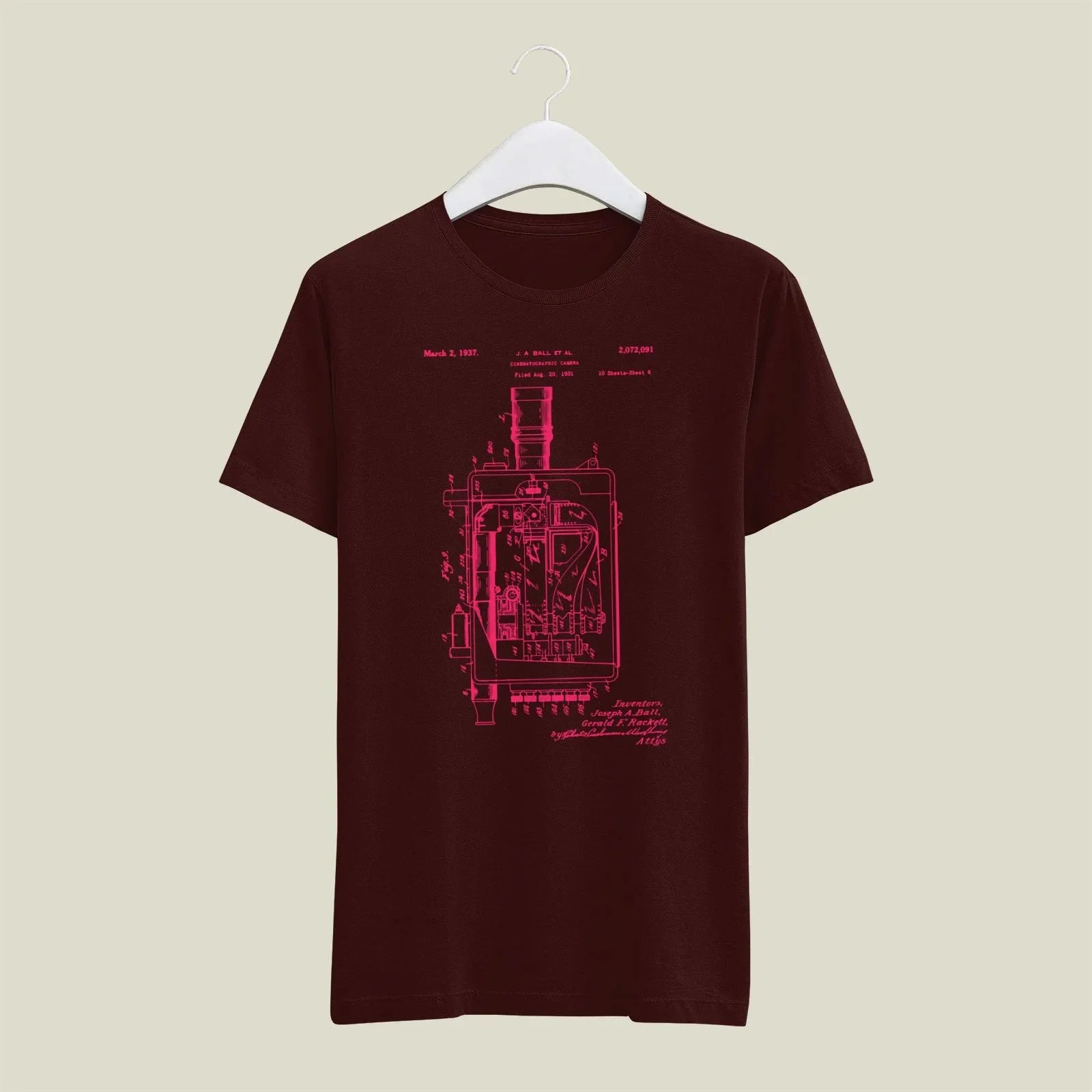Camera Patent T-Shirt T-CMP197 Desichalchitra